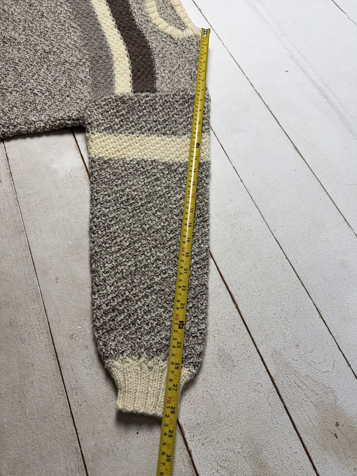 Japanese Brand Retro Nordic Style Vintage Chunky Knit Sweater Earth Tones Size US L / EU 52-54 / 3 - 10 Thumbnail
