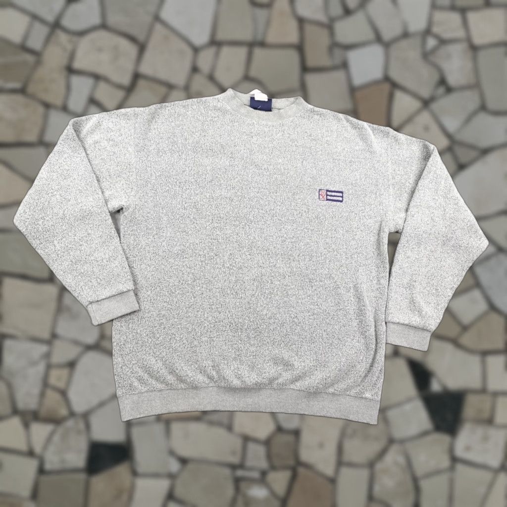 Wrangler VINTAGE Wrangler Sweatshirt Mens Large Crew Western Fleece 90s Logo Embroidered Gray Cotton Polyester Sweater Size US L / EU 52-54 / 3 - 1 Thumbnail