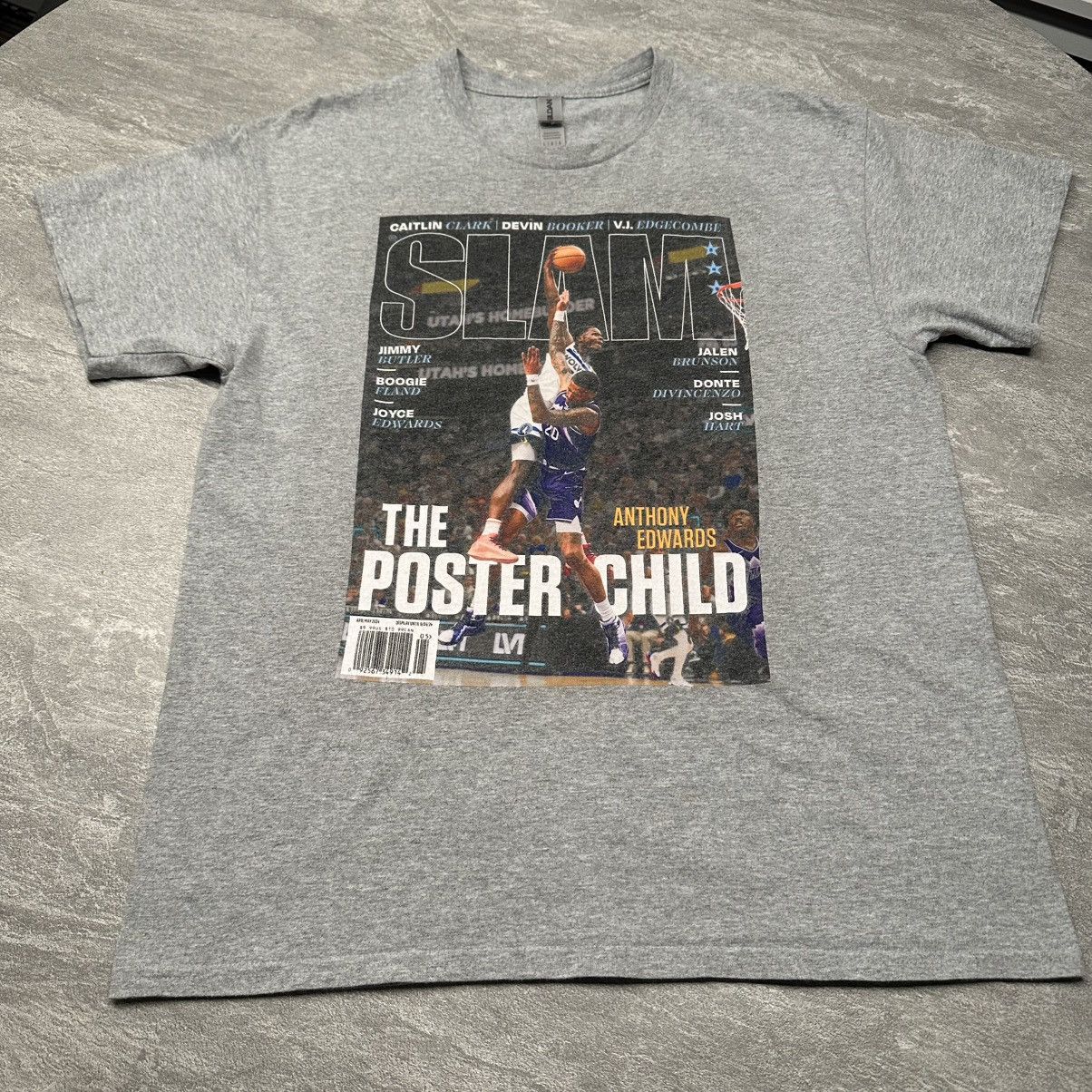 NBA Anthony Edwards Caitlin Clark SLAM Magazine Shirt Basketball Size US L / EU 52-54 / 3 - 1 Thumbnail