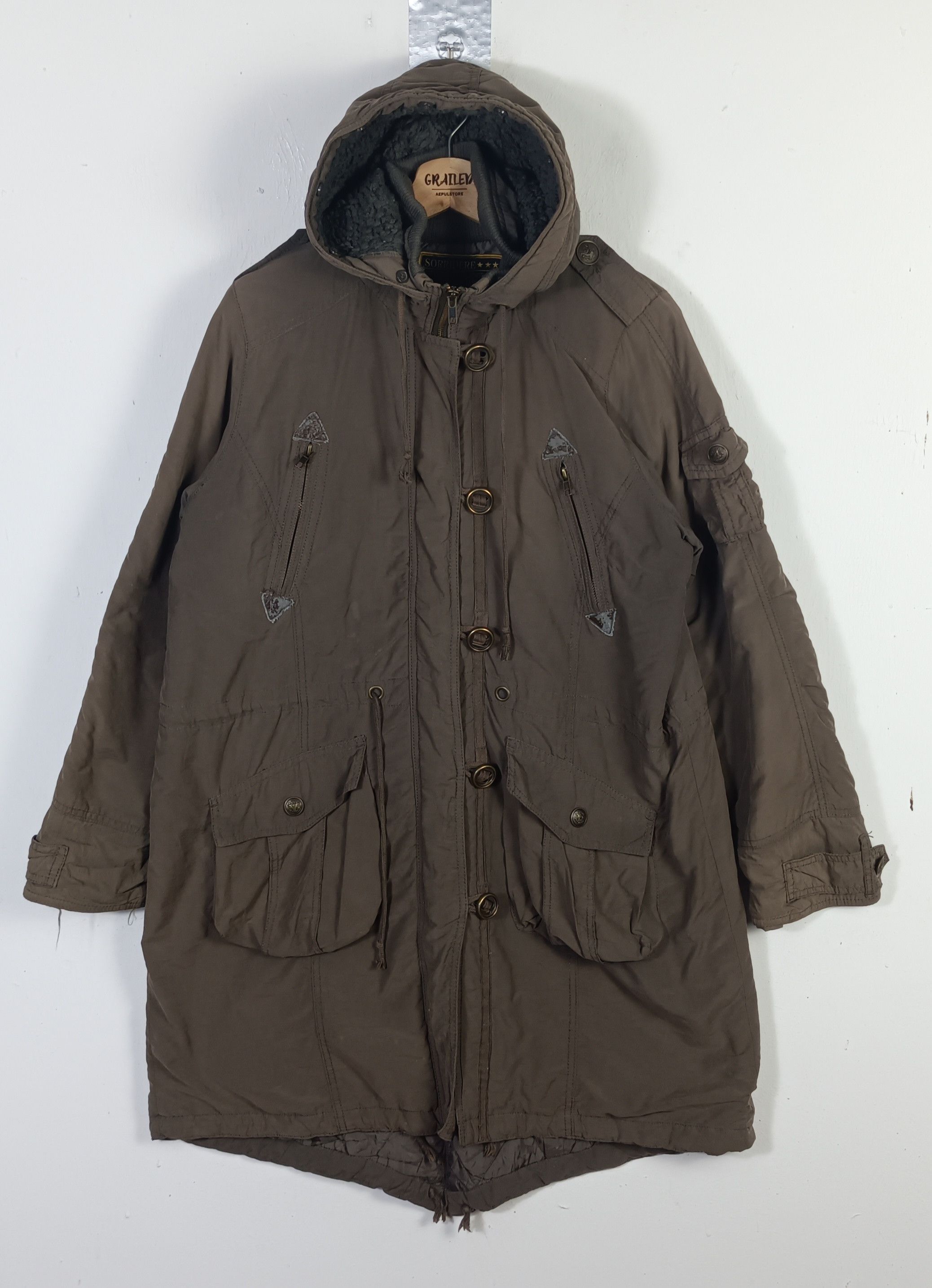 If Six Was Nine × Japanese Brand × Le Grande Bleu (L.G.B.) 🇯🇵Sorridere Military"Sixty Five Spirit" Parka Multi Pocket Size US L / EU 52-54 / 3 - 1 Thumbnail