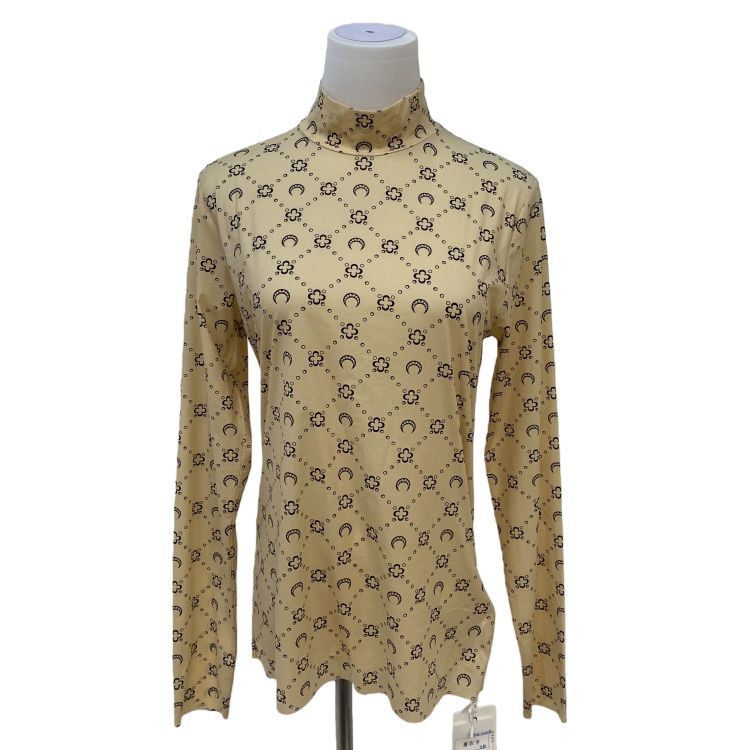 Marine Serre Marine Serre Moon Print Mock Neck Top Size L Size L / US 10 / IT 46 - 1 Thumbnail