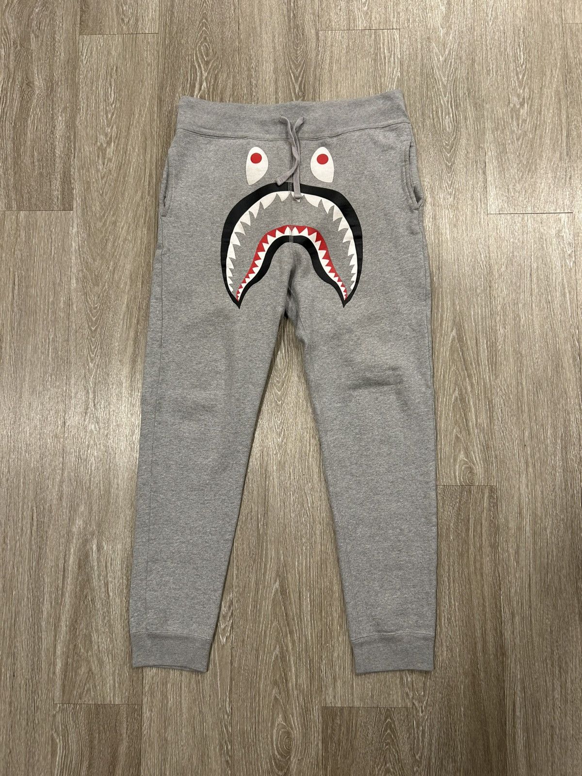 Bape A Bathing Ape Shark Slim Sweat Pants Size US 31 - 1 Thumbnail