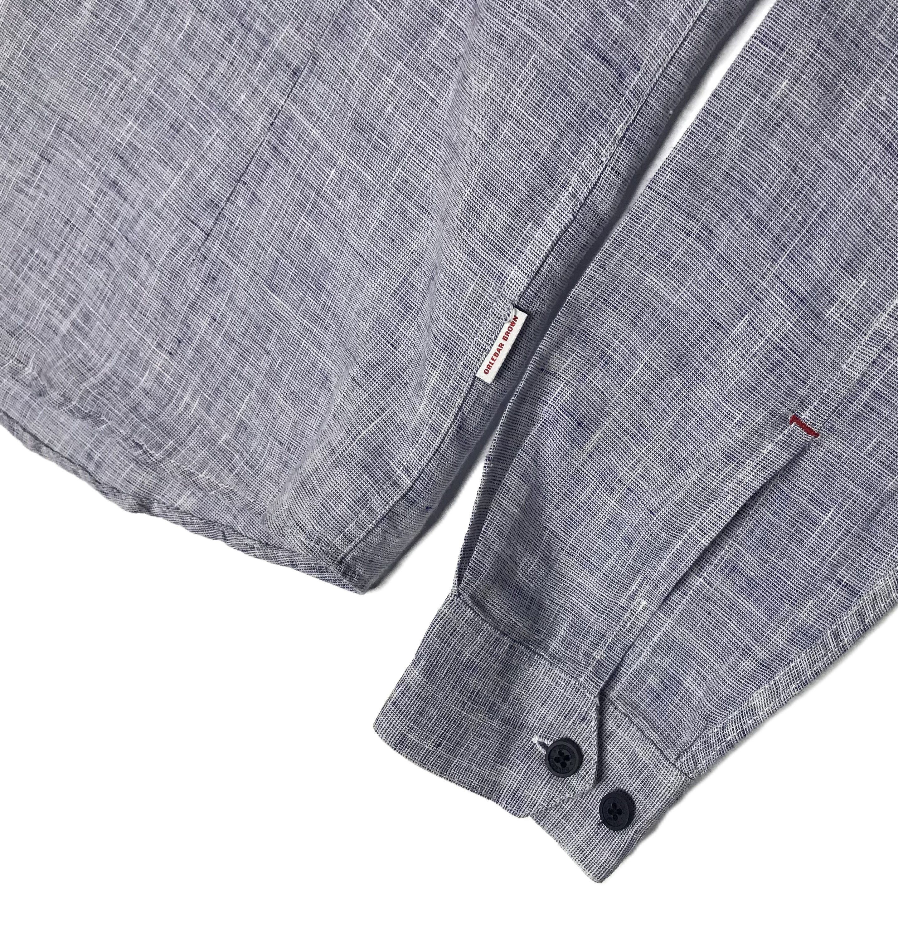 Orlebar Brown Orlebar Brown Mens Linen Button Up Shirt Longsleeve Size US S / EU 44-46 / 1 - 7 Thumbnail
