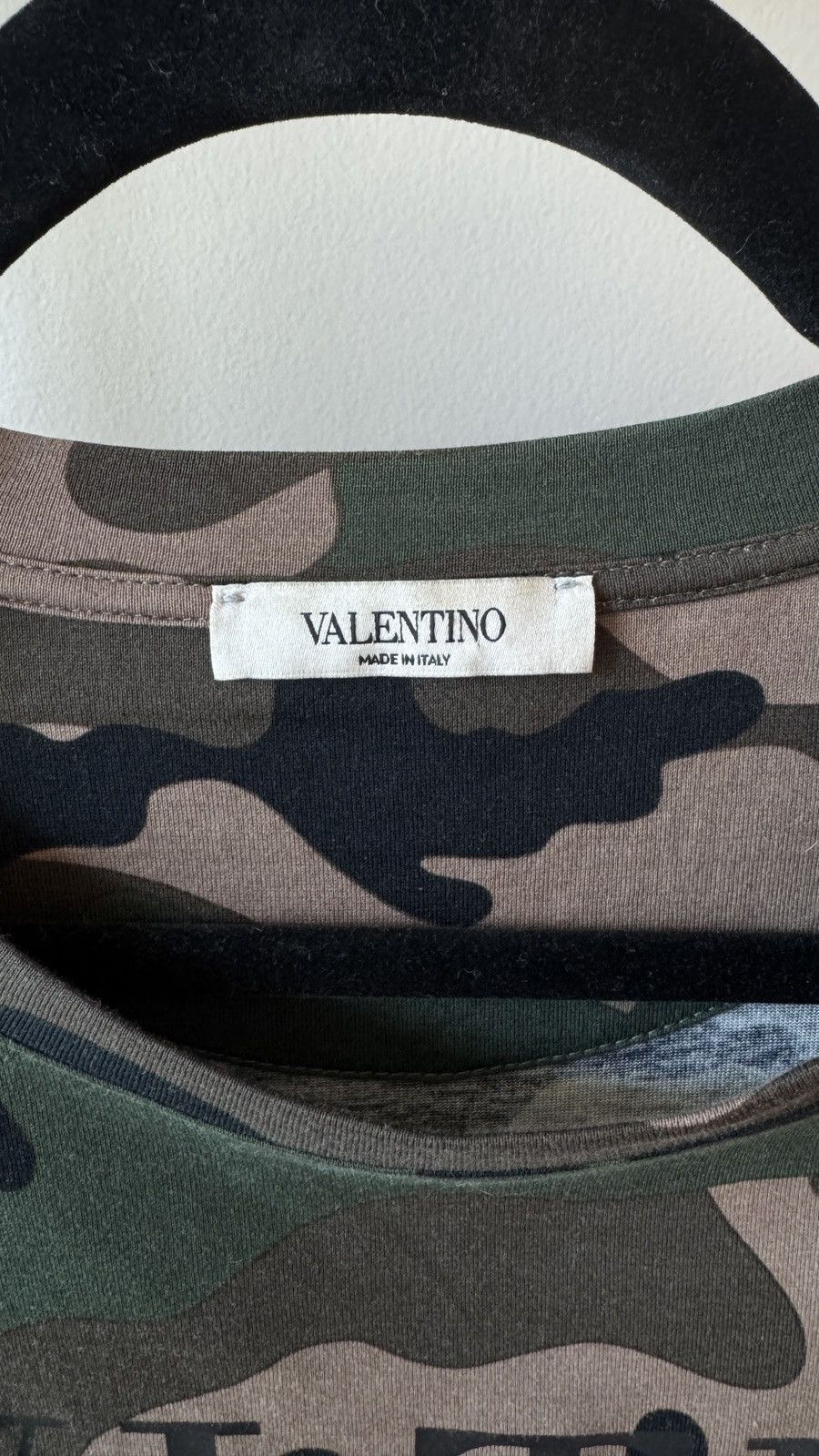 Valentino Valentino Green Camouflage VLTN Print Tee Size US M / EU 48-50 / 2 - 3 Thumbnail