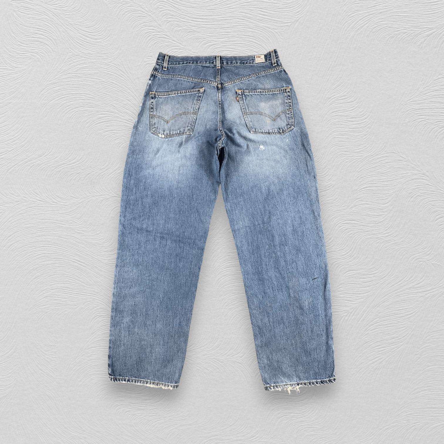 Levi's Vintage 90s Levi's 595 Jeans Faded Blue Denim KJ500 Size US 34 / EU 50 - 2 Thumbnail