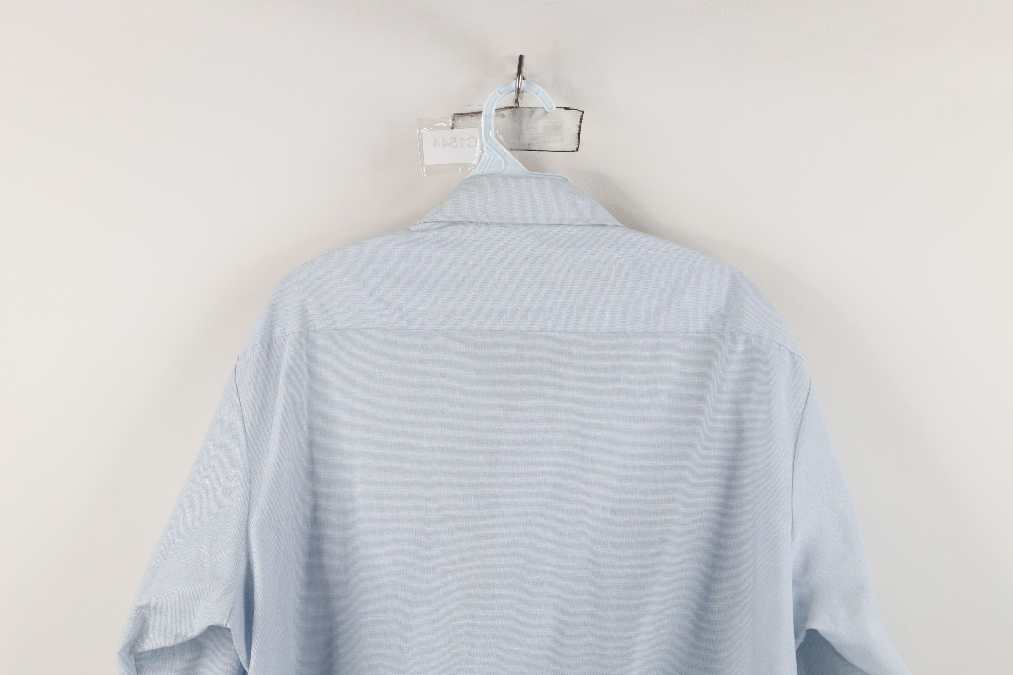 Vintage Vintage 80s USAF Safari Bush Collared Button Shirt Blue USA Size US L / EU 52-54 / 3 - 13 Thumbnail