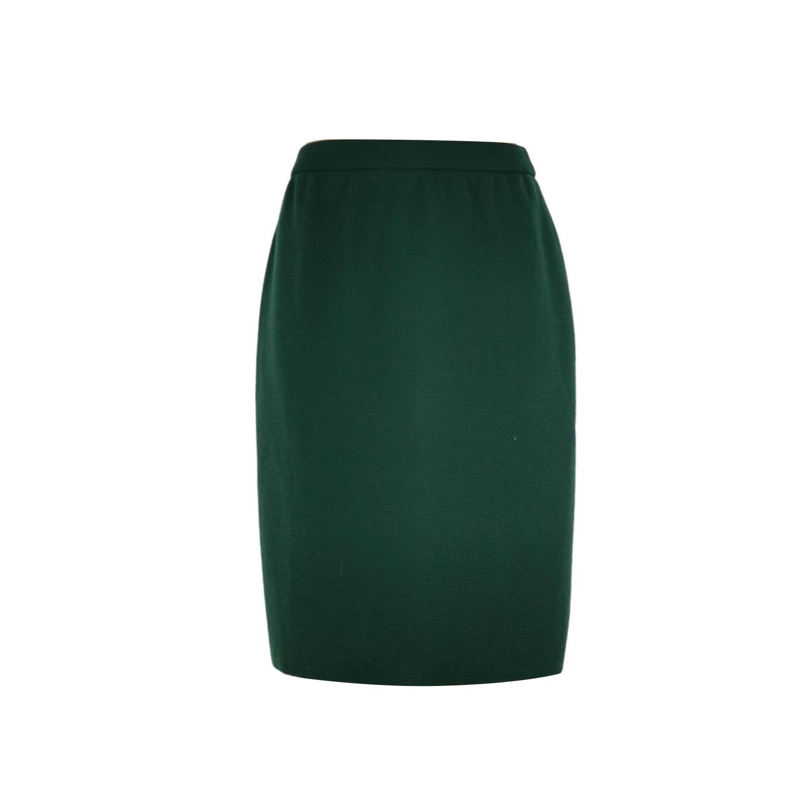 Yves Saint Laurent Yves Saint Laurent Green Wool Midi Skirt IT 40 Size 27" / US 4 / IT 40 - 1 Thumbnail