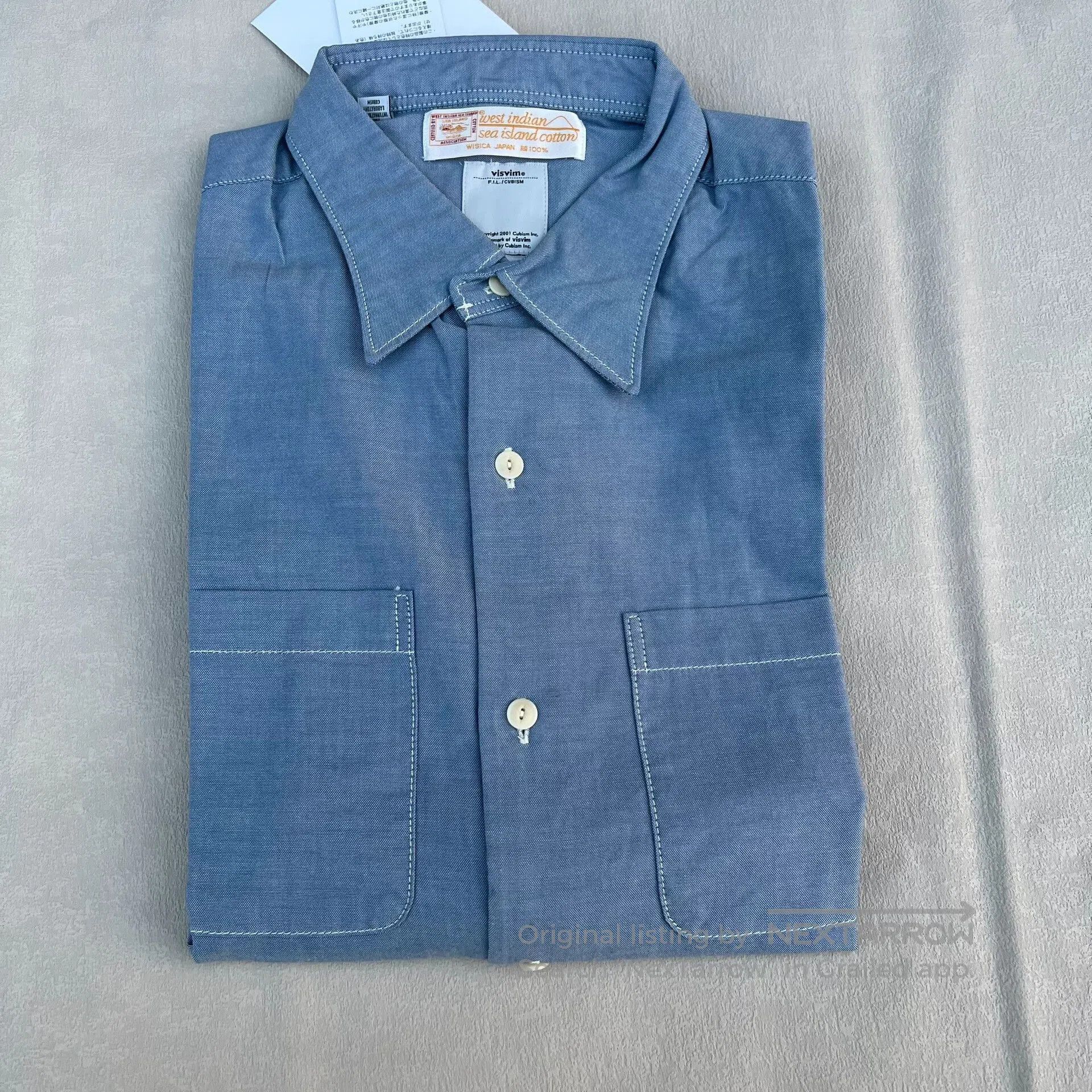 Visvim visvim Sea Island Cotton Men's Shirt. Size US M / EU 48-50 / 2 - 3 Thumbnail