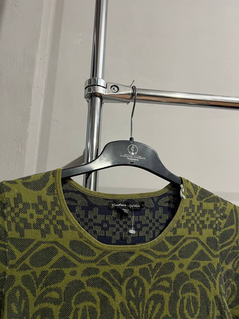 Gudrun Sjoden GUDRUN SJODEN OLIVE ORGANIC VINTAGE DRESS KNIT SIZE S Size S / US 4 / IT 40 - 6 Thumbnail