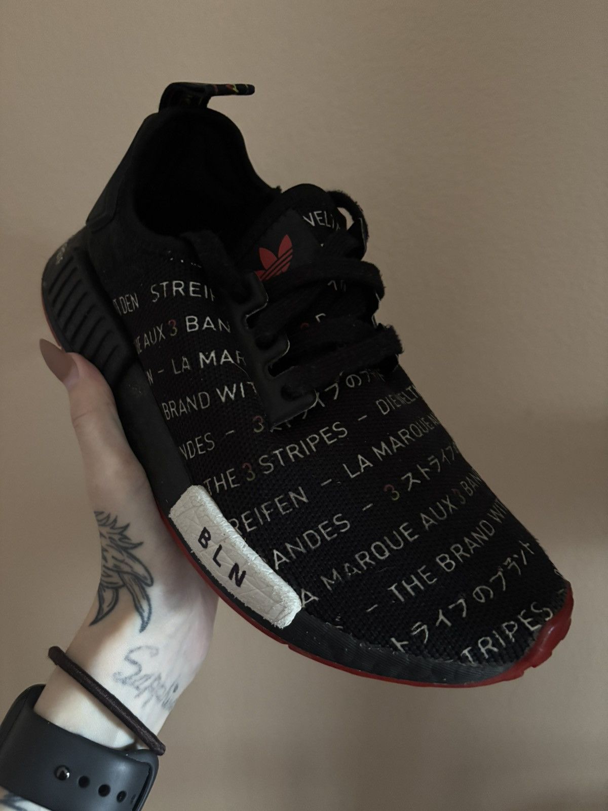 Adidas Adidas NMD_R1 'Black White Yellow' Size US 5 / EU 37 - 2 Thumbnail