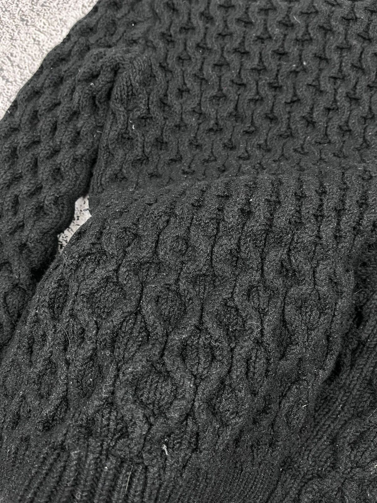 Moncler Moncler Maglione Tricot Alla Coreana Heavy Cable Knit Size L / US 10 / IT 46 - 7 Thumbnail