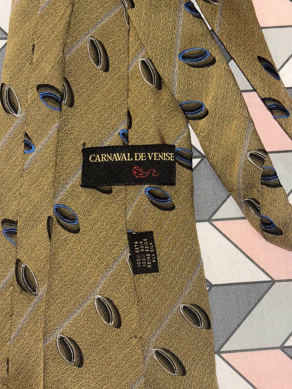 Vintage Vintage tie CARNAVAL DE VENISE Made in Italy 100% silk Size ONE SIZE - 12 Thumbnail