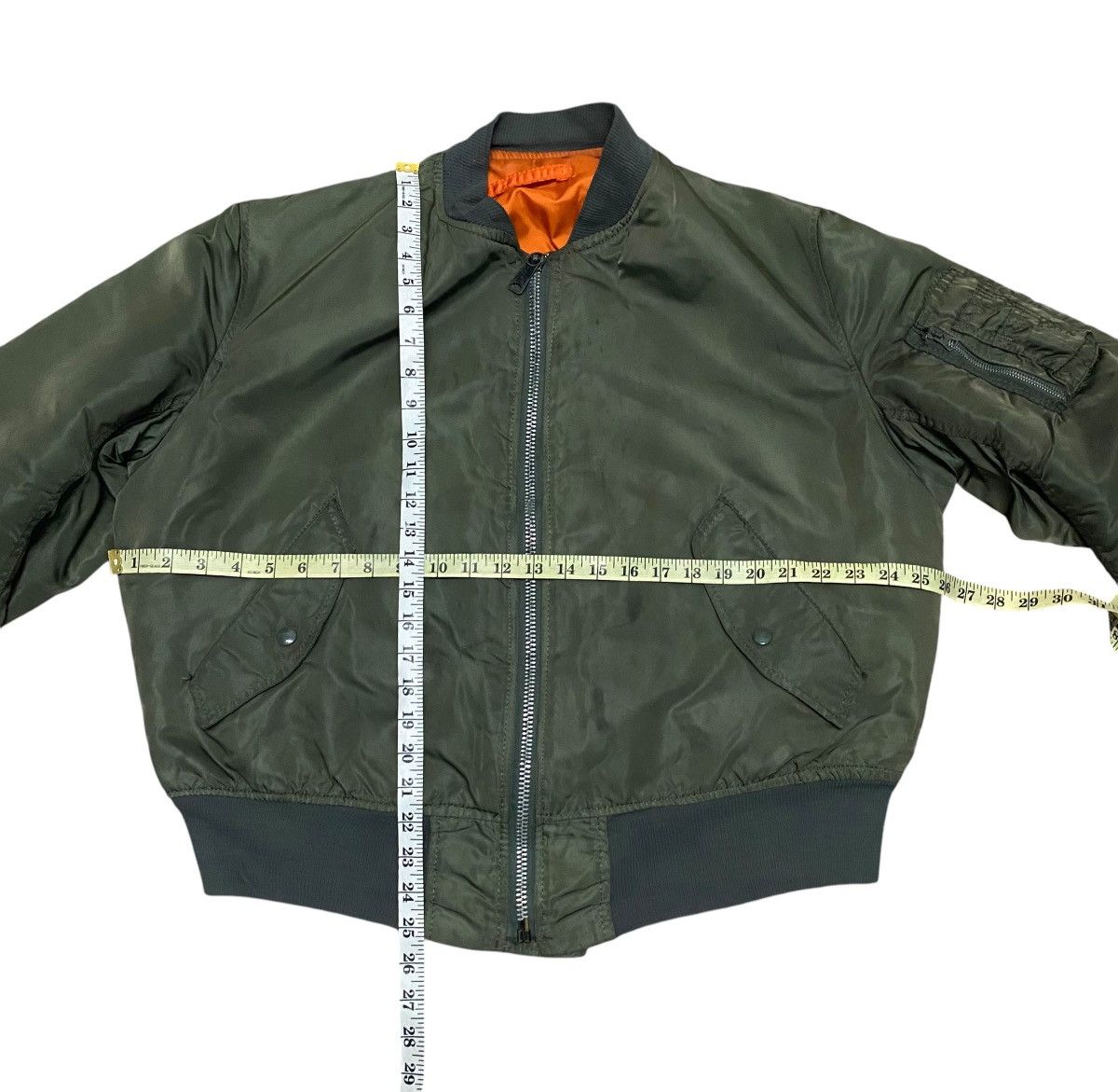 Alpha Industries × Vintage Vintage ma-1 Alpha industries bomber jacket Size US L / EU 52-54 / 3 - 4 Thumbnail