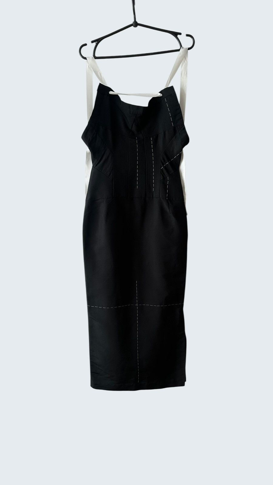 Yohji Yamamoto Yohji Yamamoto SS2000 Runway Backless Silk Stitch Dress Size S / US 4 / IT 40 - 5 Thumbnail