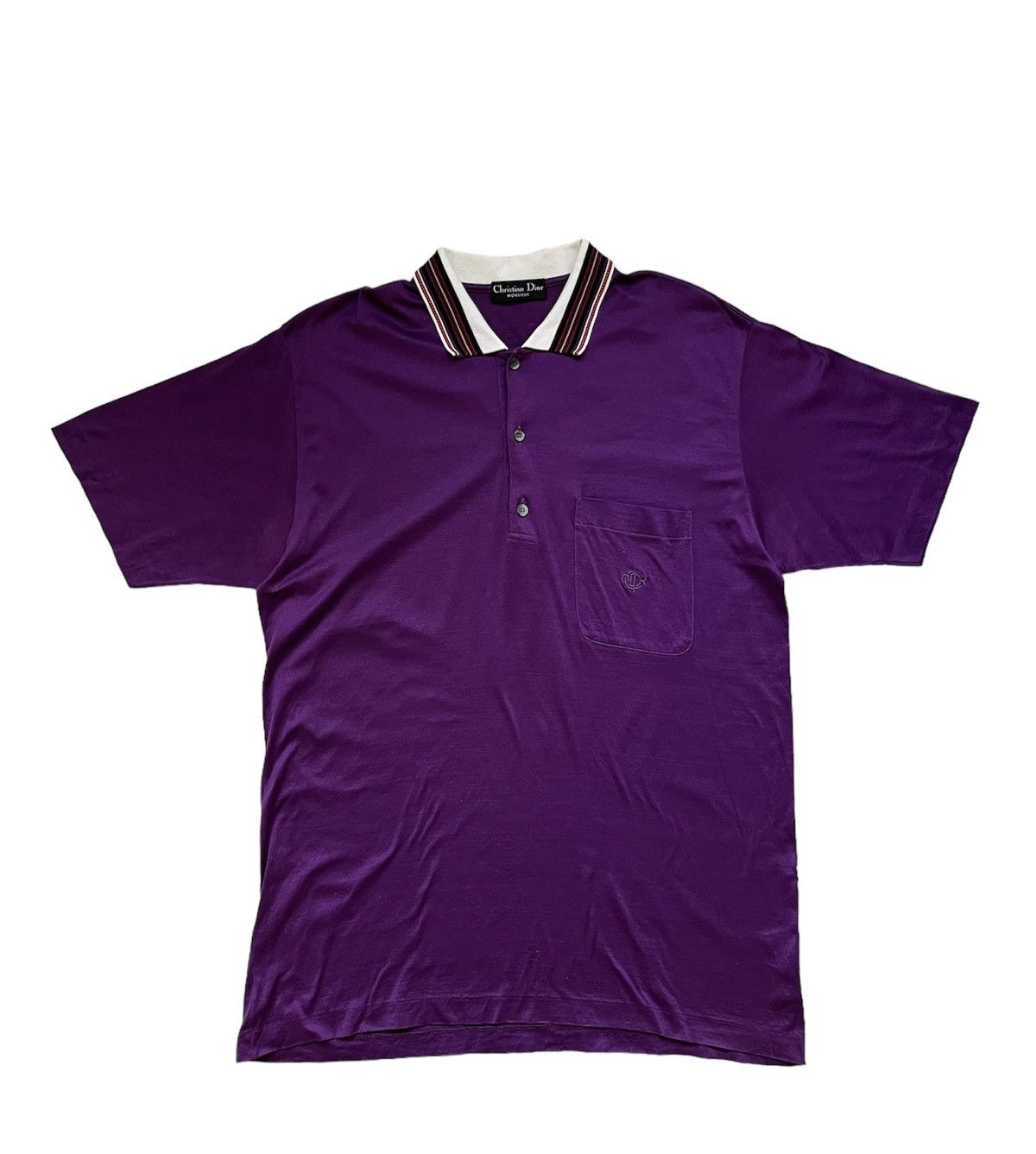 Christian Dior Monsieur × Dior × Vintage rare vintage 80s christian dior cotton polo shirt Size US L / EU 52-54 / 3 - 1 Thumbnail