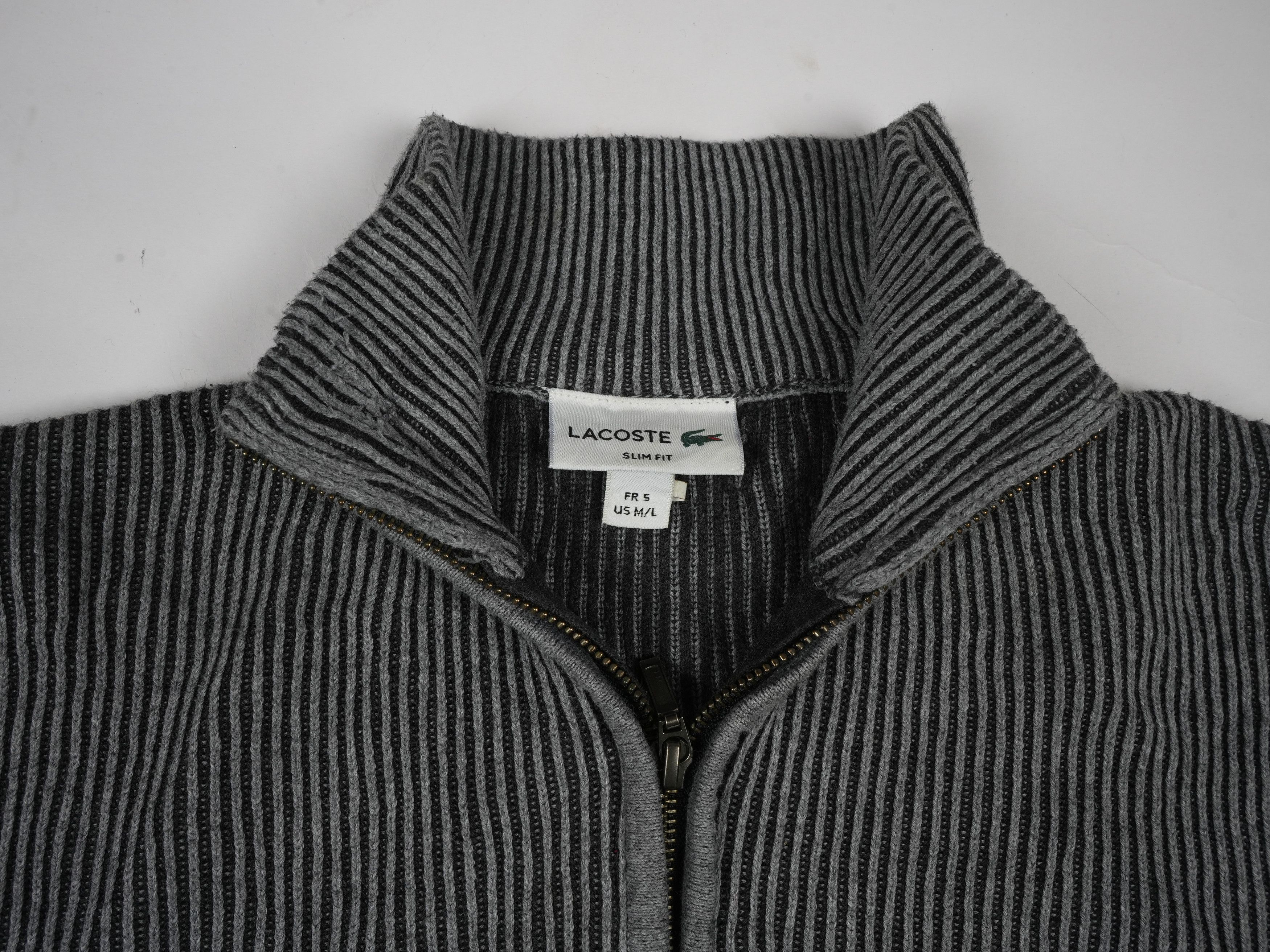 Lacoste Vintage Lacoste Half Zip Sweater Pullover Size US L / EU 52-54 / 3 - 3 Thumbnail