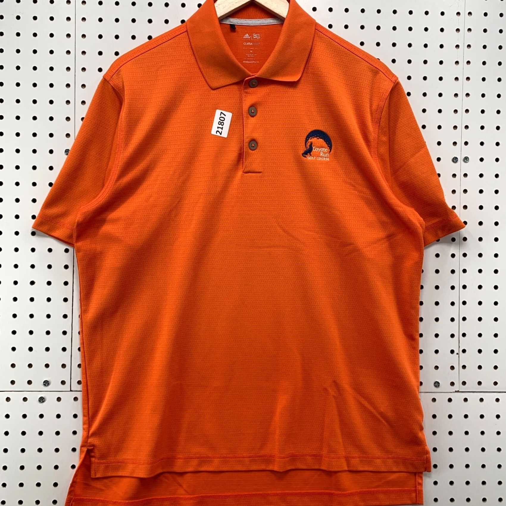Adidas Adidas Climalite Polo Shirt Orange Mens Medium Golf 22x29 Coyote Run Course Size US M / EU 48-50 / 2 - 6 Thumbnail