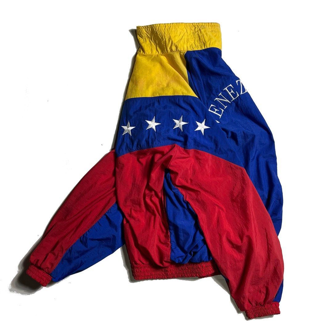 Vintage Vintage VENEZUELA - CHAVEZ Windbreaker 90s Size US L / EU 52-54 / 3 - 2 Thumbnail