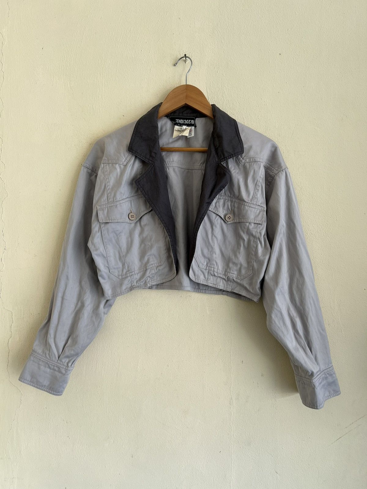Fendi × Vintage Vintage Fendi Crop Top Jacket Size US M / EU 48-50 / 2 - 1 Thumbnail