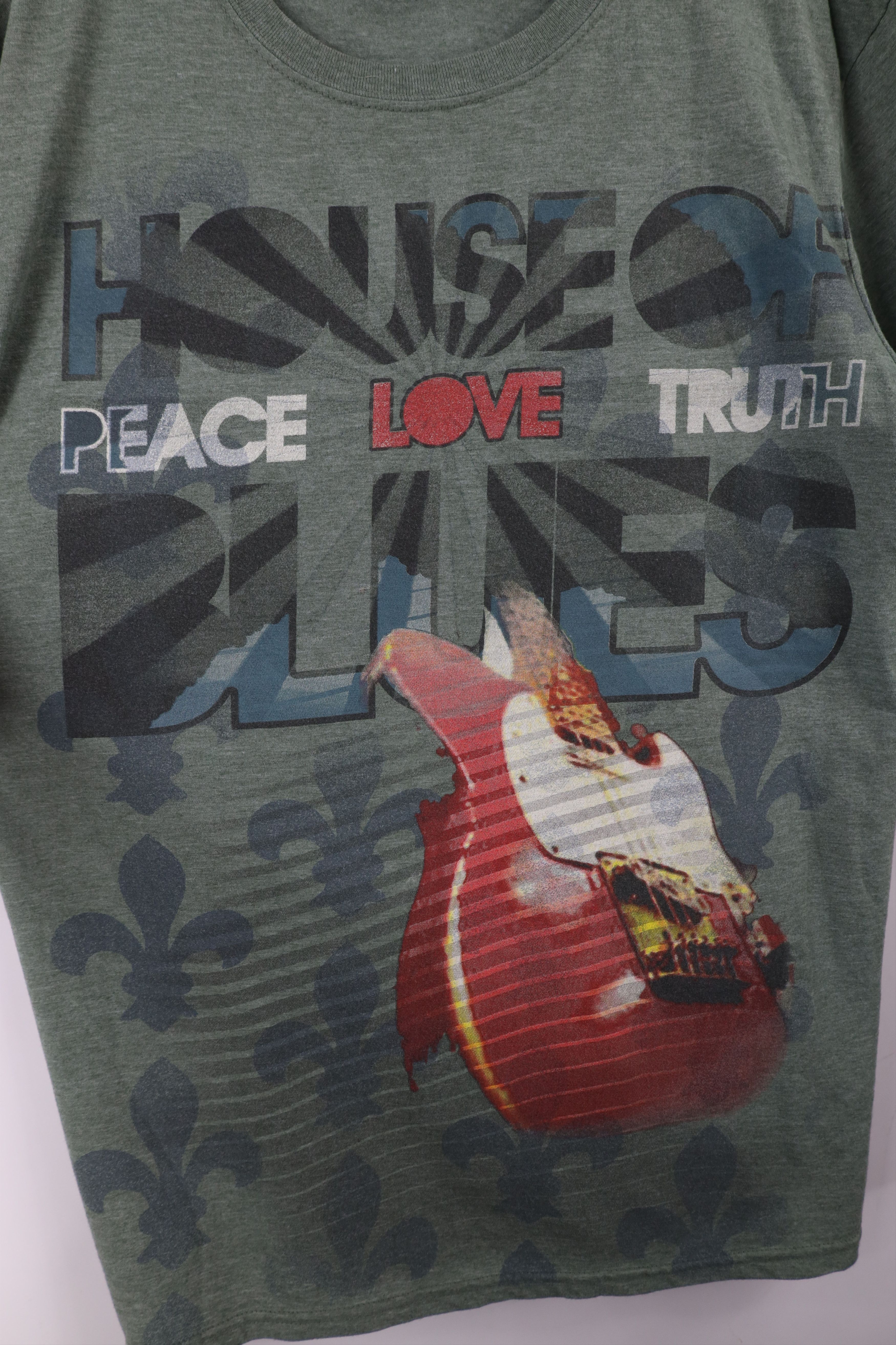 Vintage Vintage Spell All Over Print House of Blues T-Shirt Green Size US L / EU 52-54 / 3 - 4 Thumbnail