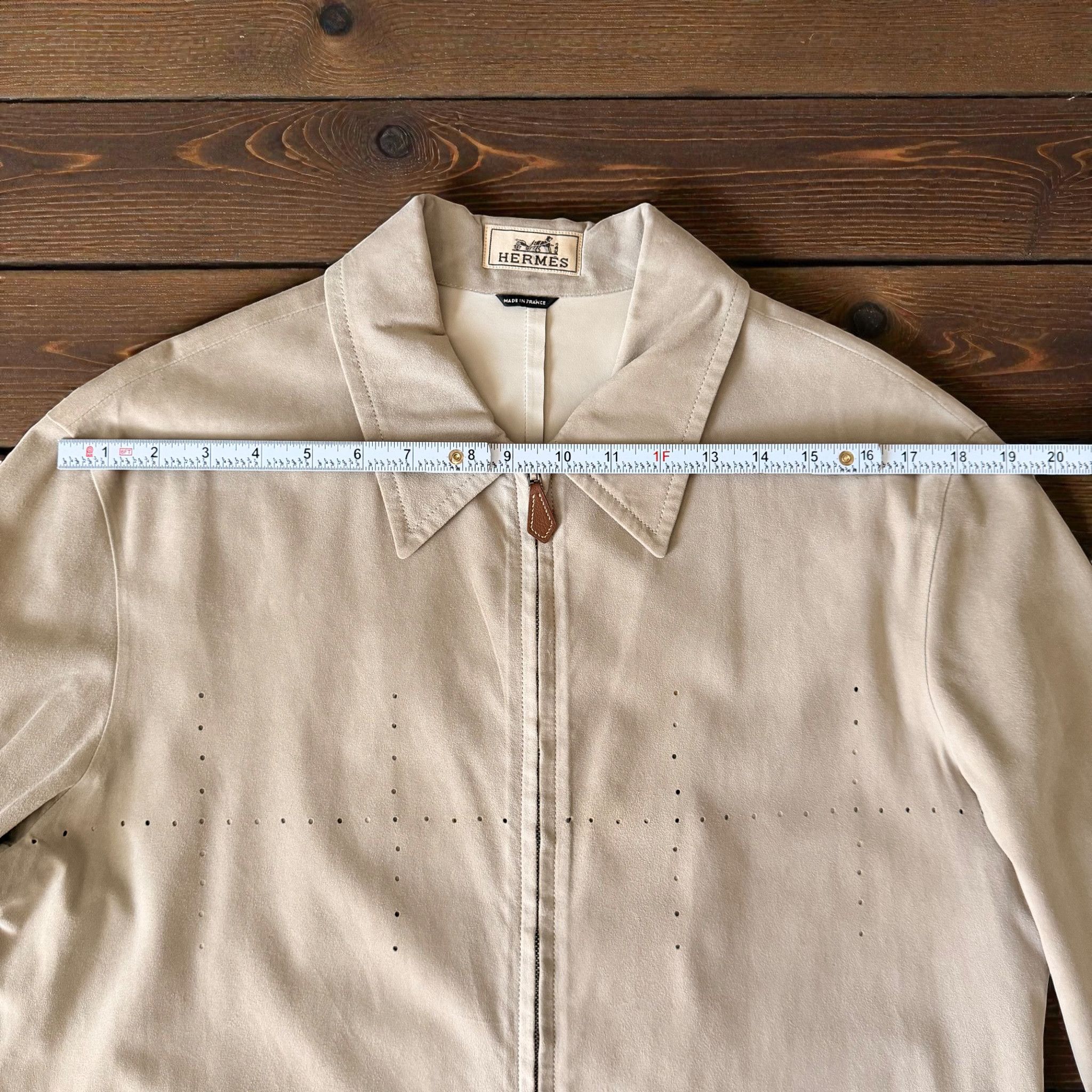 Hermes Hermès Reindeer Suede Leather Shirt (Renne) – Made in France Size US M / EU 48-50 / 2 - 7 Thumbnail