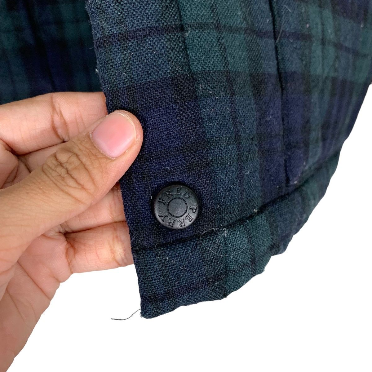 Fred Perry FRED PERRY Tartan Quilted Lined Wool Jacket #0475-C22 Size US M / EU 48-50 / 2 - 14 Thumbnail