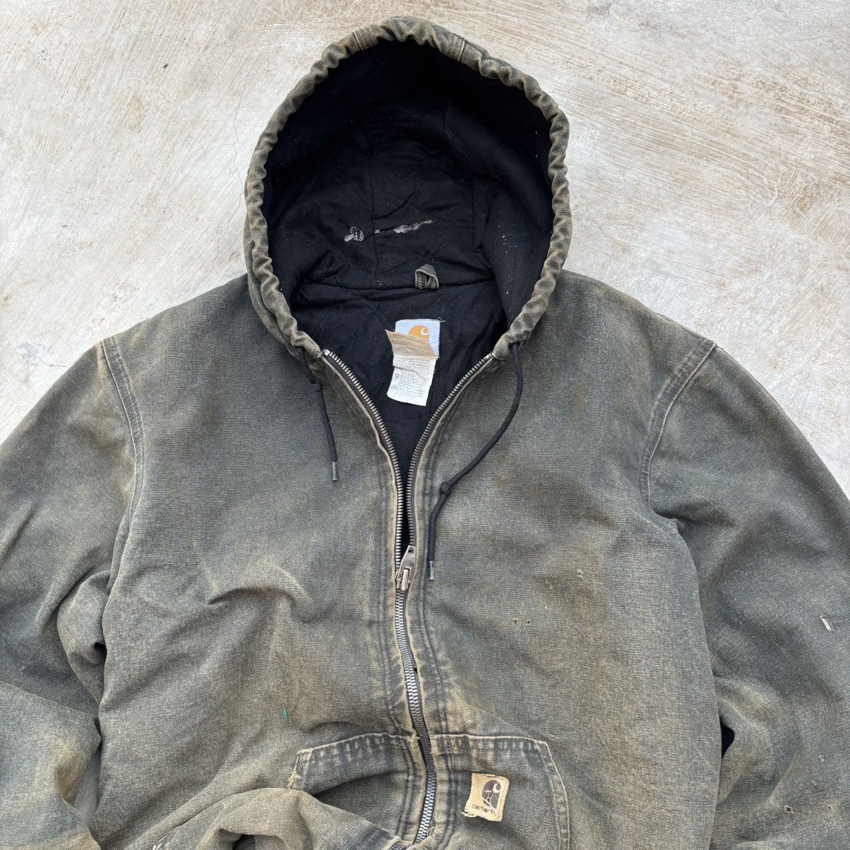 Carhartt Vintage 00s Thrashed Sunfaded Carhartt Active Mos Jacket Size US M / EU 48-50 / 2 - 3 Thumbnail
