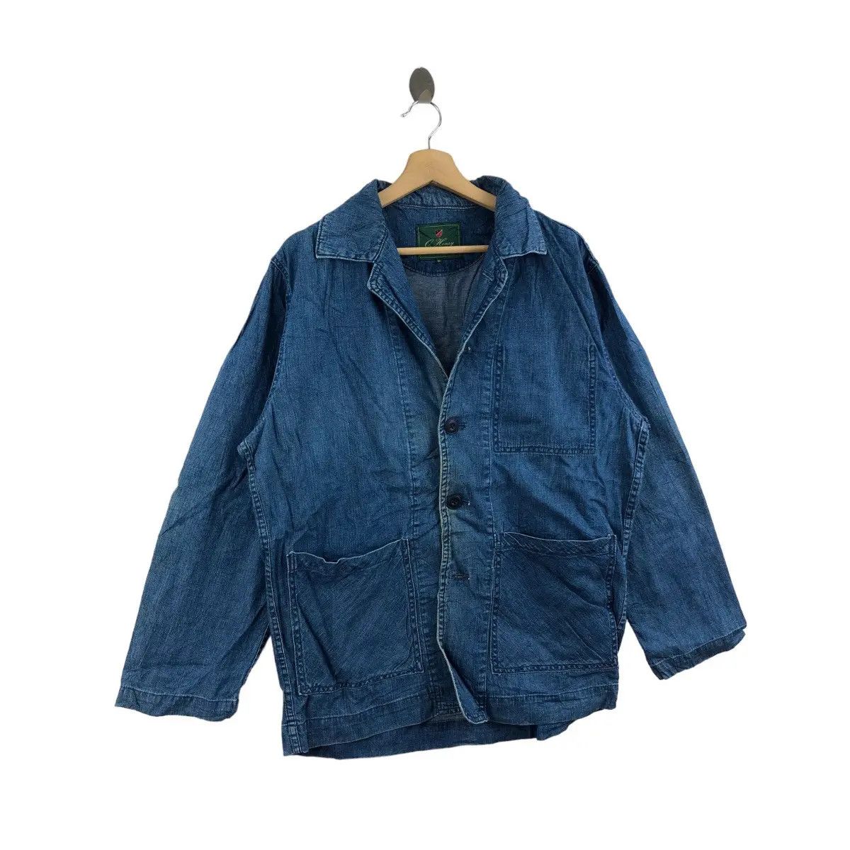 Vintage Vintage 80’ O’ HENRY Hickory Sashiko Denim Jeans Jacket Size US M / EU 48-50 / 2 - 3 Thumbnail