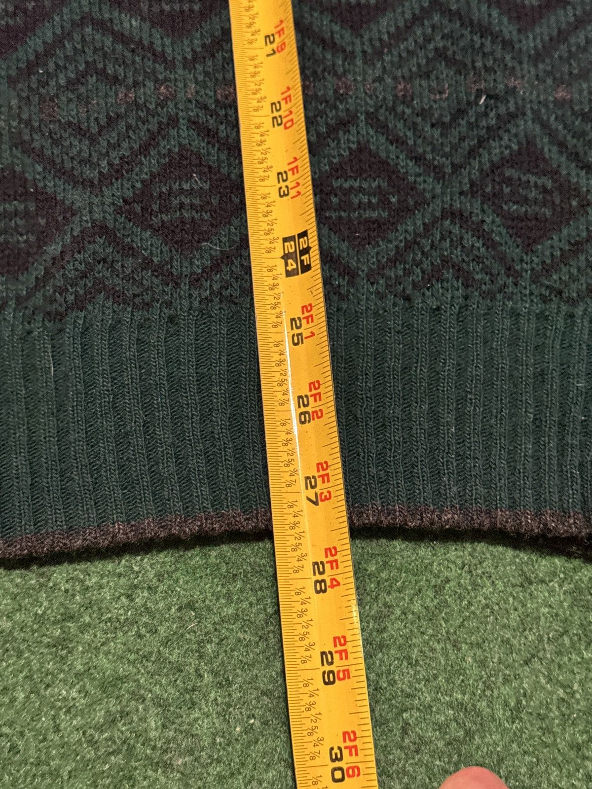 Vintage Vintage 90s Claybrooke Wool Geometric Grandpa L Knit Sweater Size US L / EU 52-54 / 3 - 5 Thumbnail