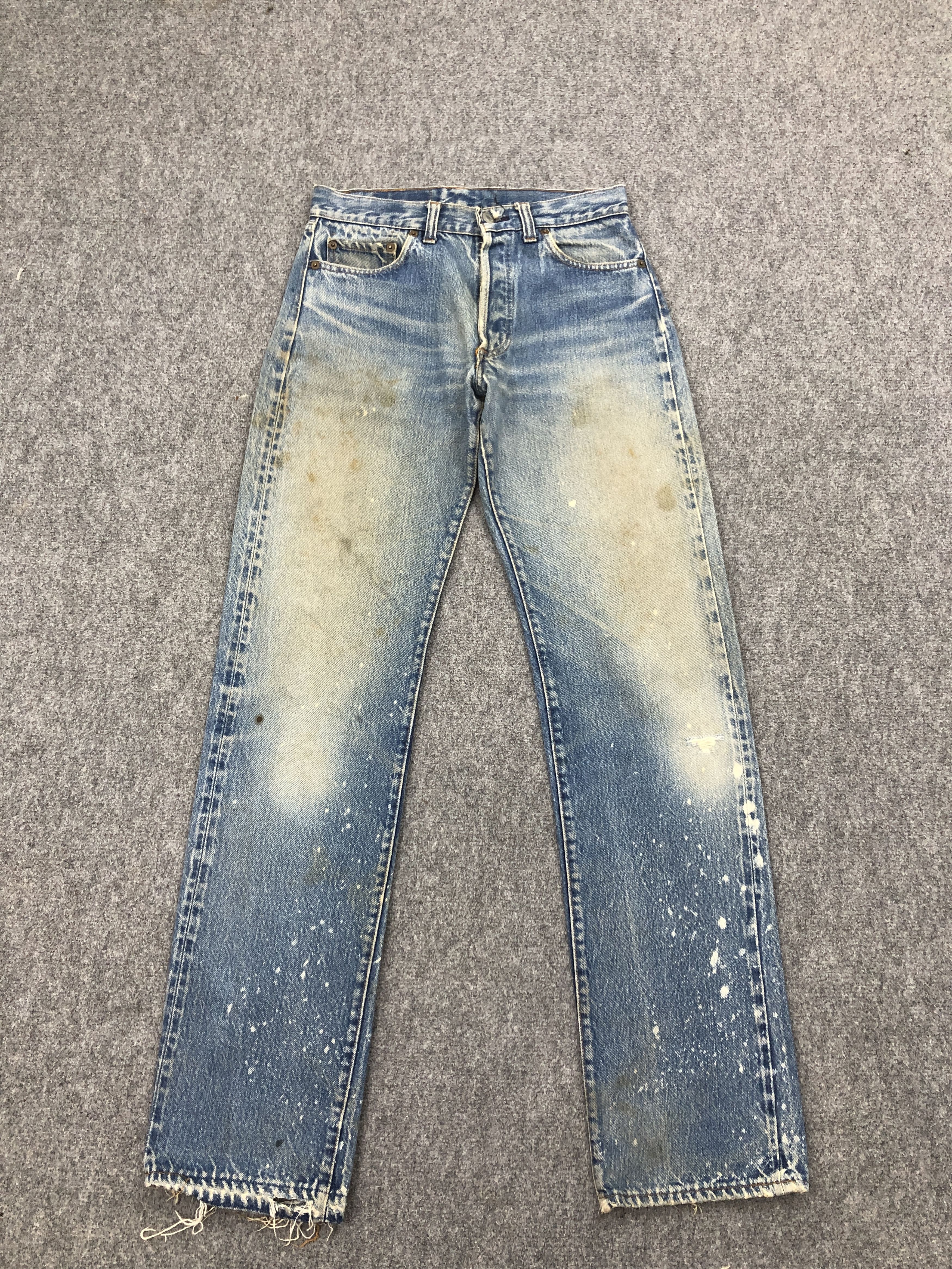 Levi's × Vintage Vintage 80s Levi's 501 Selvedge Stone Washed Denim Jeans Size US 28 / EU 44 - 1 Thumbnail