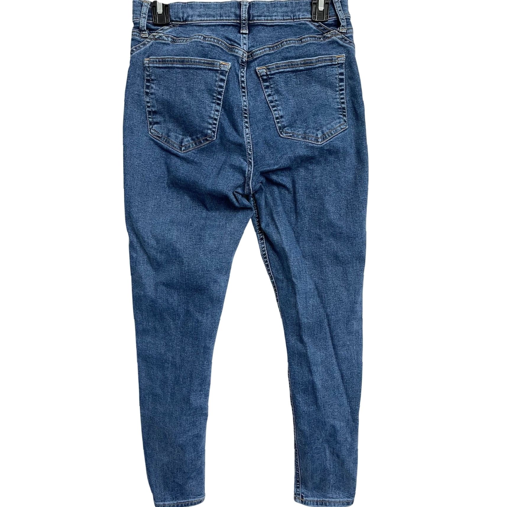 Topshop Topshop Jeans Womens 30 Skinny Denim Zip Mid Retro 90s Cotton Blend Blue Dark Vintage No Size 26" / US 2 / IT 38 - 2 Thumbnail