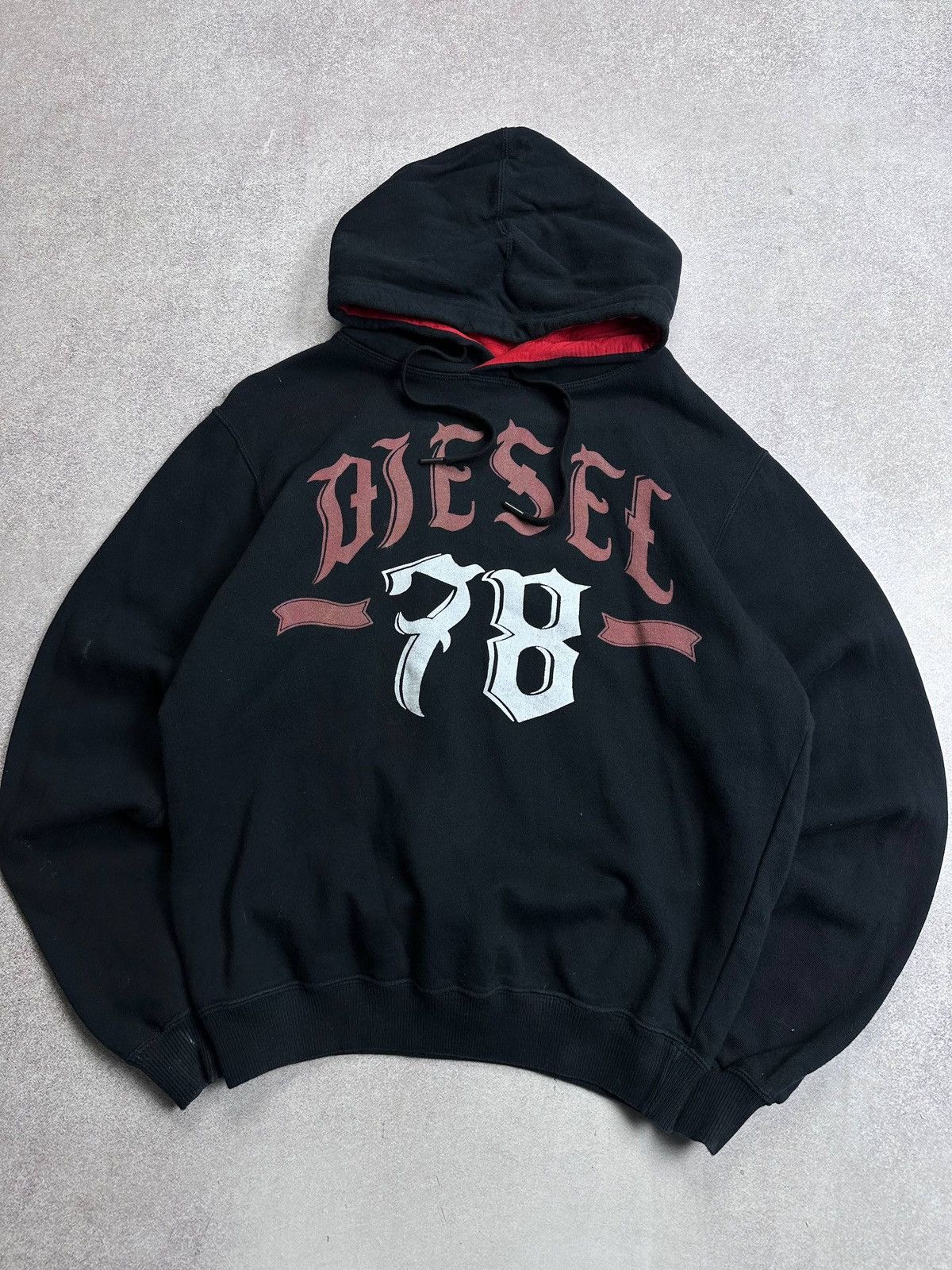 Diesel Vintage Diesel Avantgarde Grunge Hoodie Y2K Rare S Size US S / EU 44-46 / 1 - 2 Thumbnail