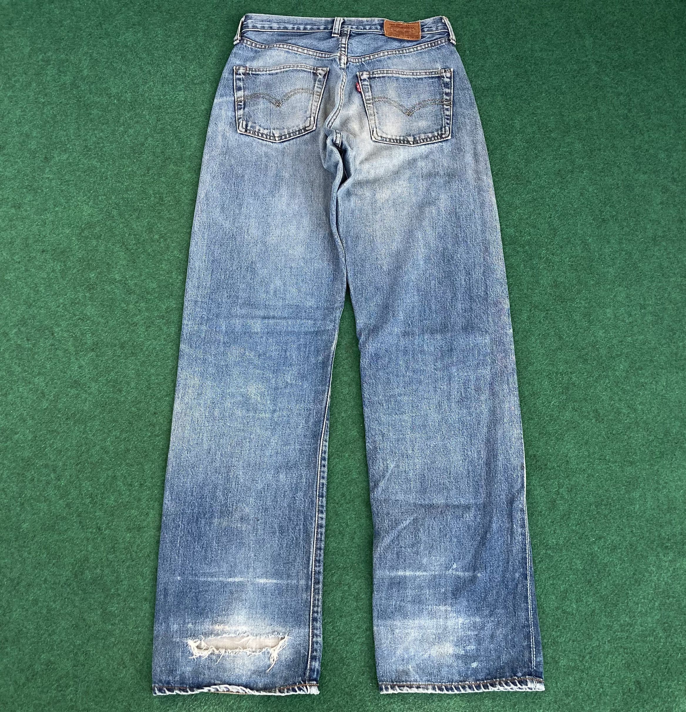 Levi's 28x33.5 Vtg Levis 504z Japan Big E Redline Selvedge Jeans Size US 28 / EU 44 - 17 Thumbnail
