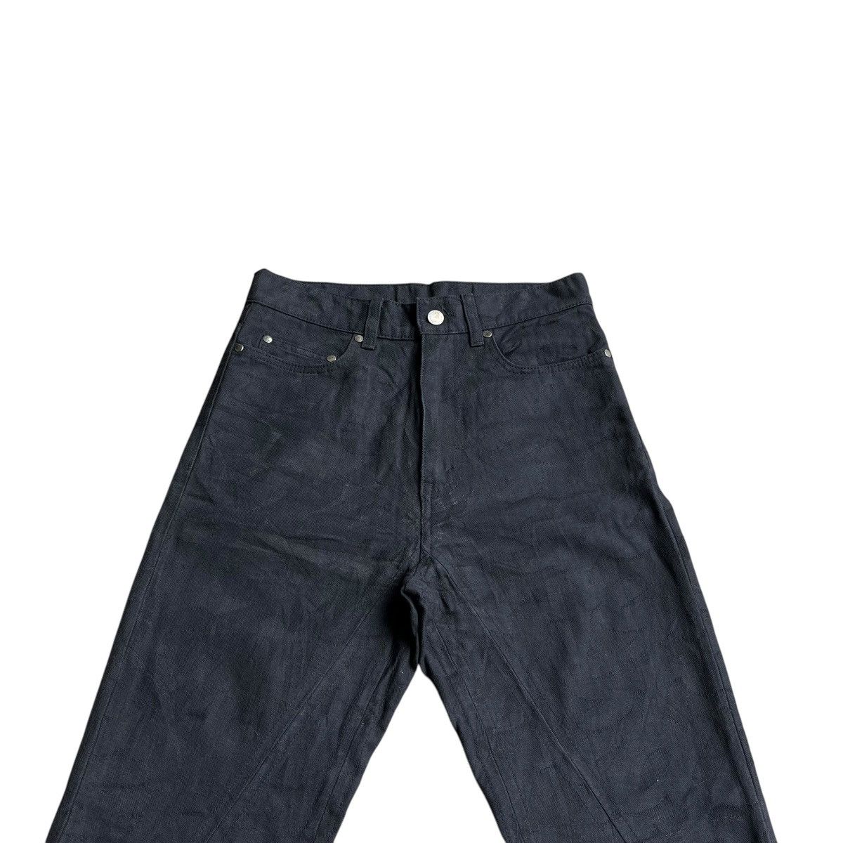 Takahiromiyashita The Soloist. Takahiromiyashita The Soloist Denim Pant Black on Black Size US 27 - 2 Thumbnail