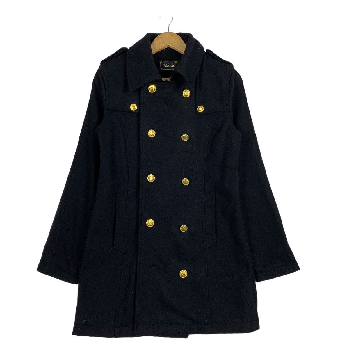 Japanese Brand × Vanquish Vanquish overcoat wool double breasted jacket Size S / US 4 / IT 40 - 1 Thumbnail