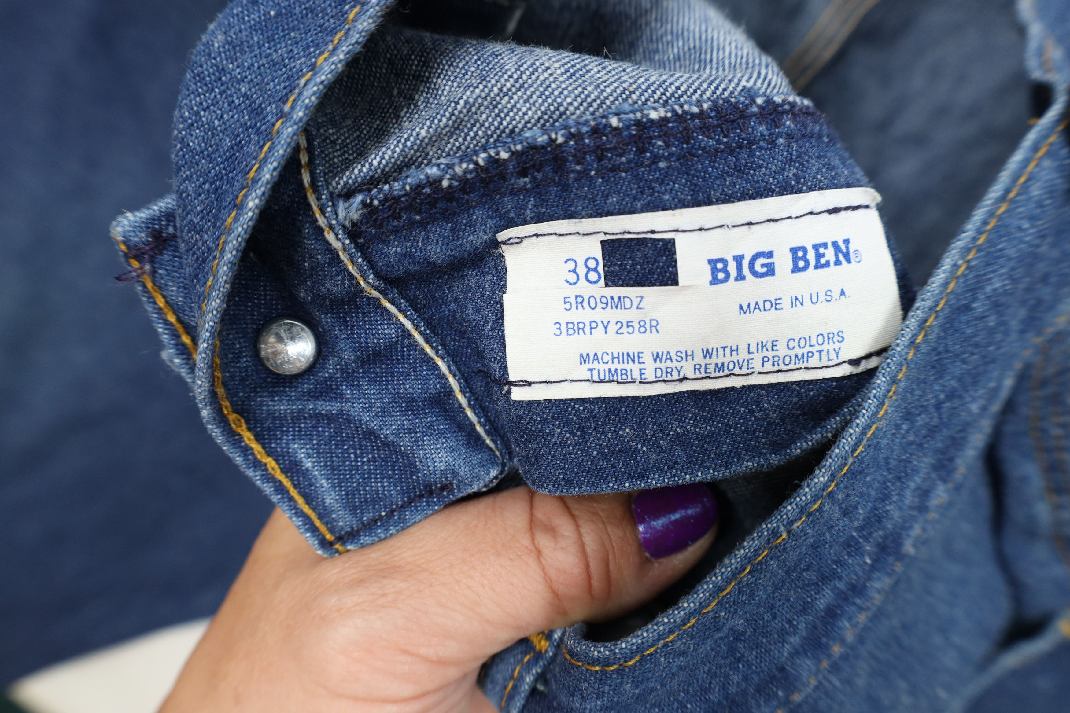 Vintage Vintage 90s Streetwear Workwear Wide Leg Dungaree Jeans USA Size US 38 / EU 54 - 9 Thumbnail