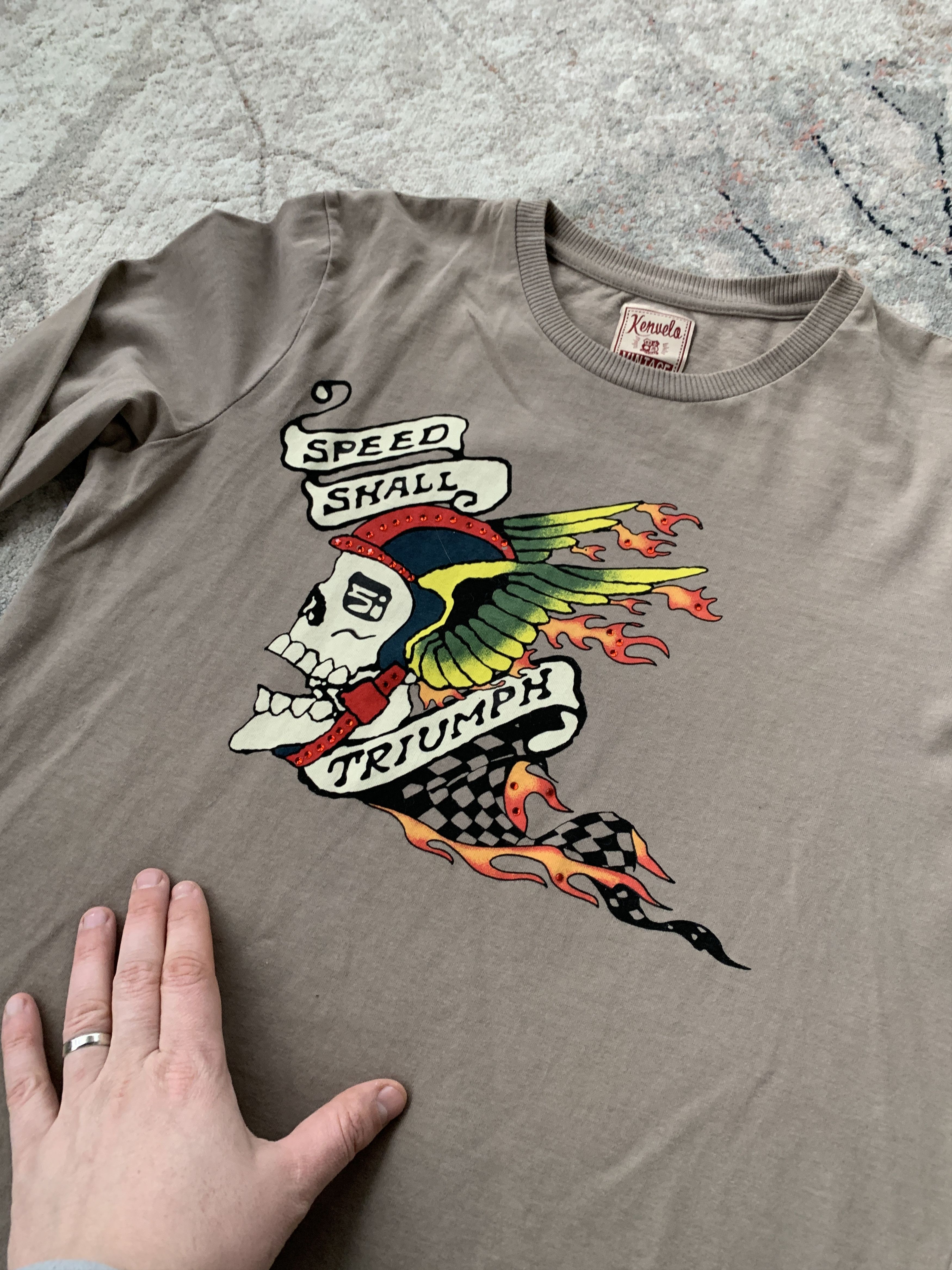 Japanese Brand × Vintage Vintage Kenvela Speed Shall Triumph Long Size US L / EU 52-54 / 3 - 2 Thumbnail