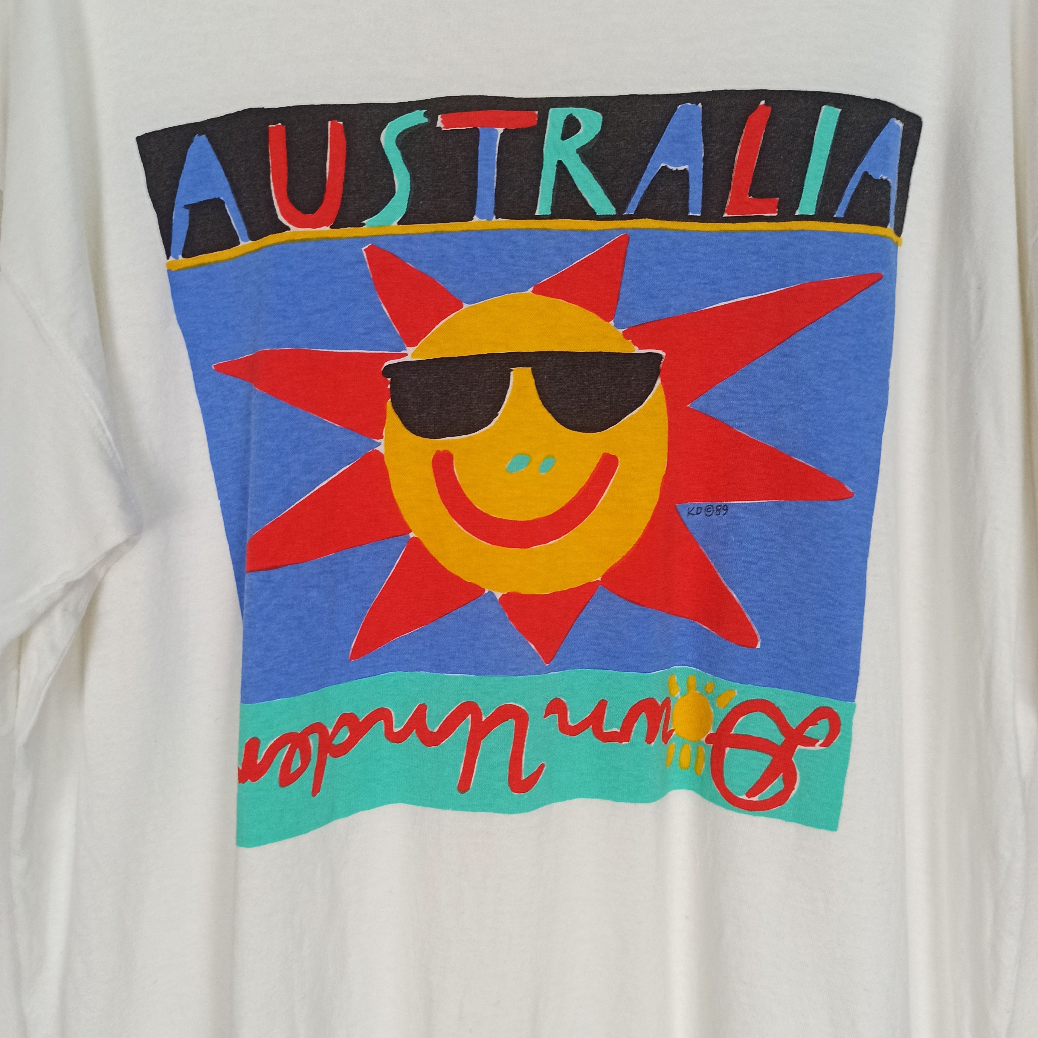 Vintage Vintage 80's Art Ken Dome Australia Tshirt Single Stitch Size US L / EU 52-54 / 3 - 2 Thumbnail