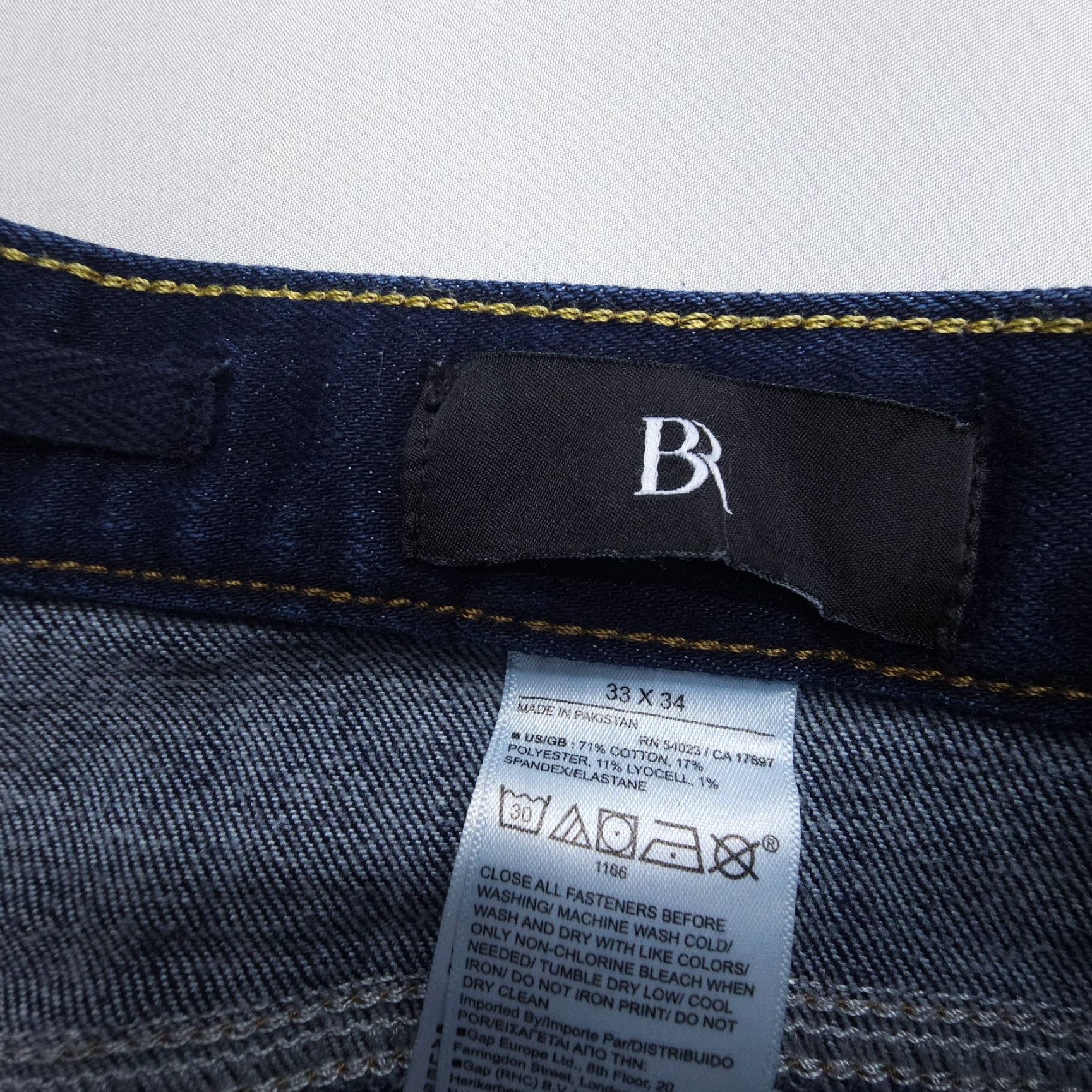 Banana Republic Banana Republic Jeans Slim Straight Denim Mens 33 x 34 Dark Wash 5-Pocket Stretch City USA Modern Comfort Size US 33 - 7 Thumbnail