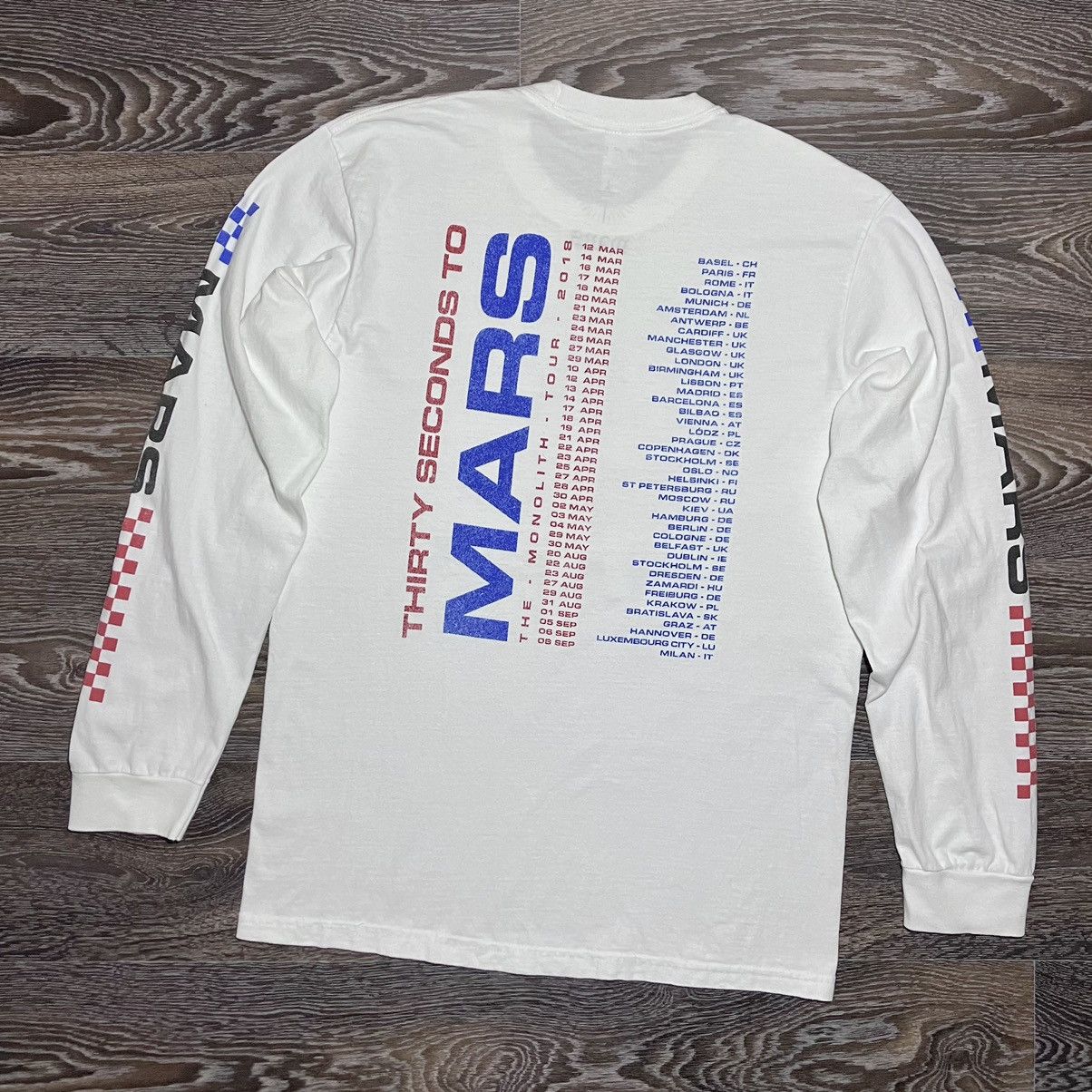 Band Tees THIRTY SECONDS TO MARS “The Monolith Tour” 2018 L/S Shirt Size US M / EU 48-50 / 2 - 2 Thumbnail