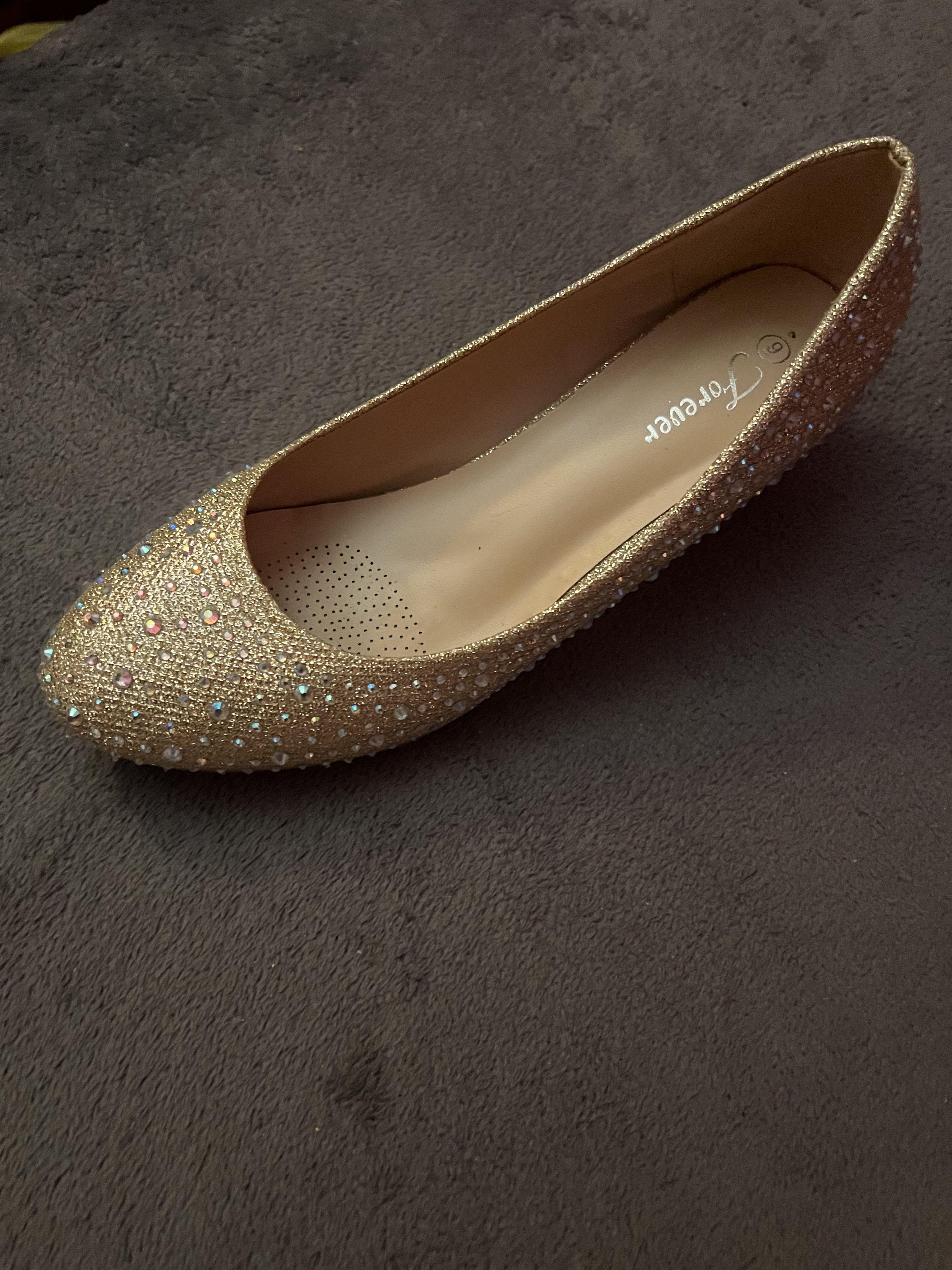Forever 21 Stunning, gold and crystal wedges Size US 9 / IT 39 - 8 Thumbnail