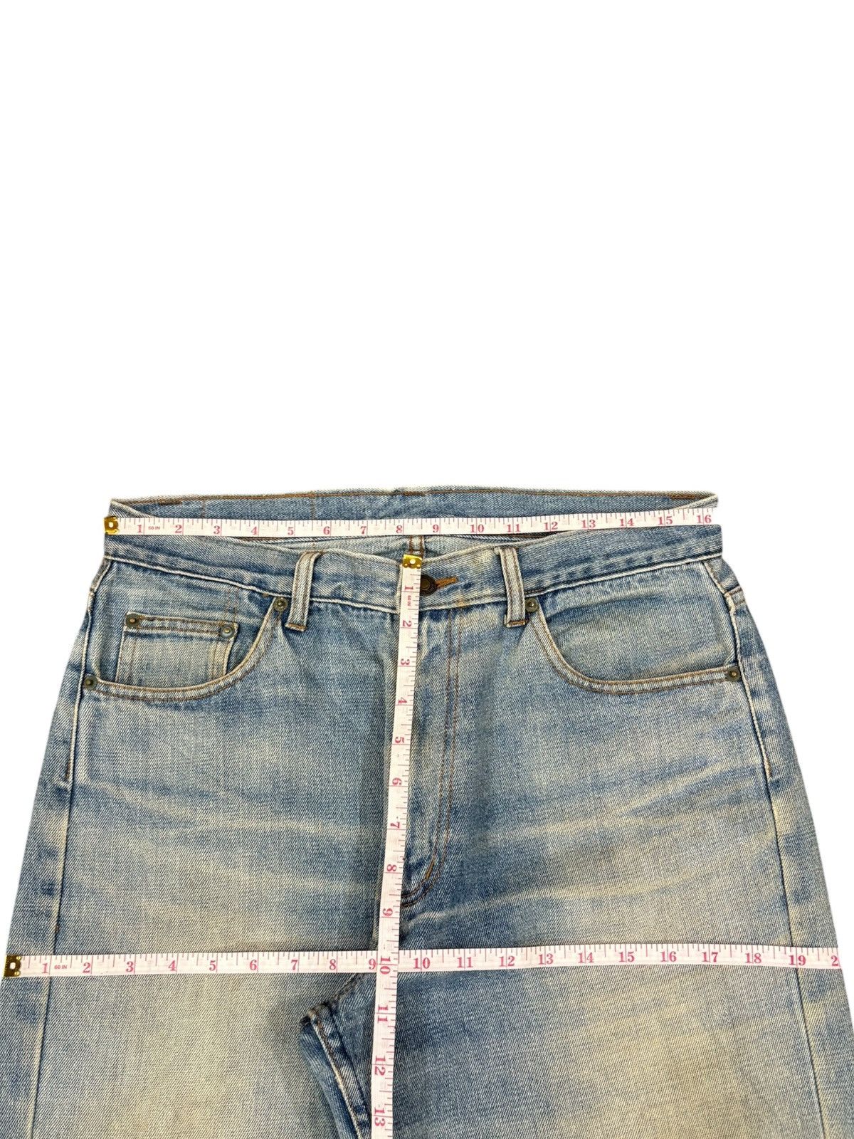 Japanese Brand Vintage Japanese Brand Mud Wash Patches Loose Jeans Size US 32 / EU 48 - 12 Thumbnail