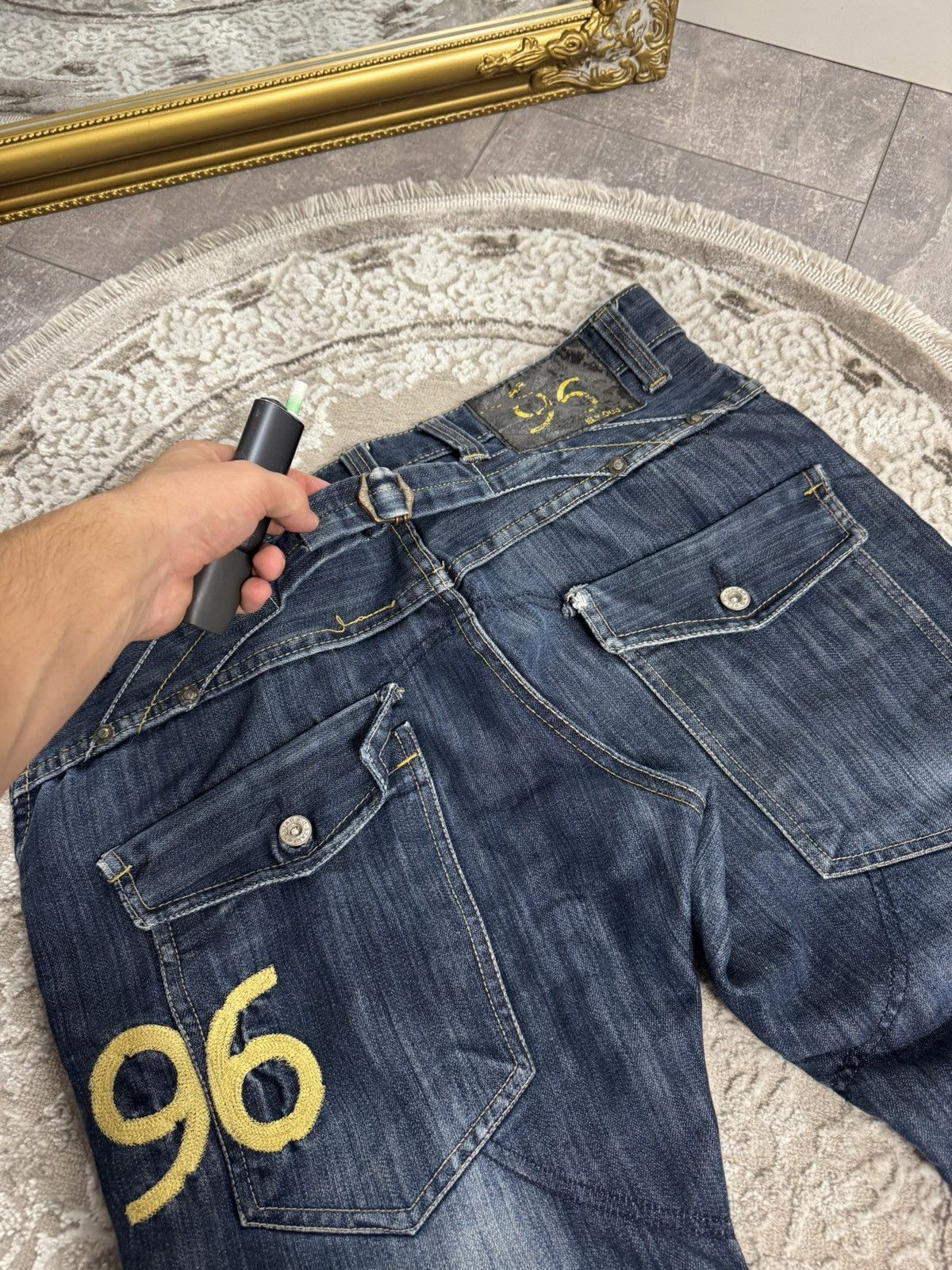 G-Star CRAZY AVANTGARDE G STAR RAW DENIM WASHED JAPAN JEANS Y2K Size US 34 / EU 50 - 7 Thumbnail