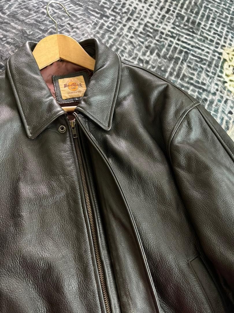 Hard Rock Cafe Vintage 90s Hard Rock Cafe London Leather Jacket Size US L / EU 52-54 / 3 - 6 Thumbnail