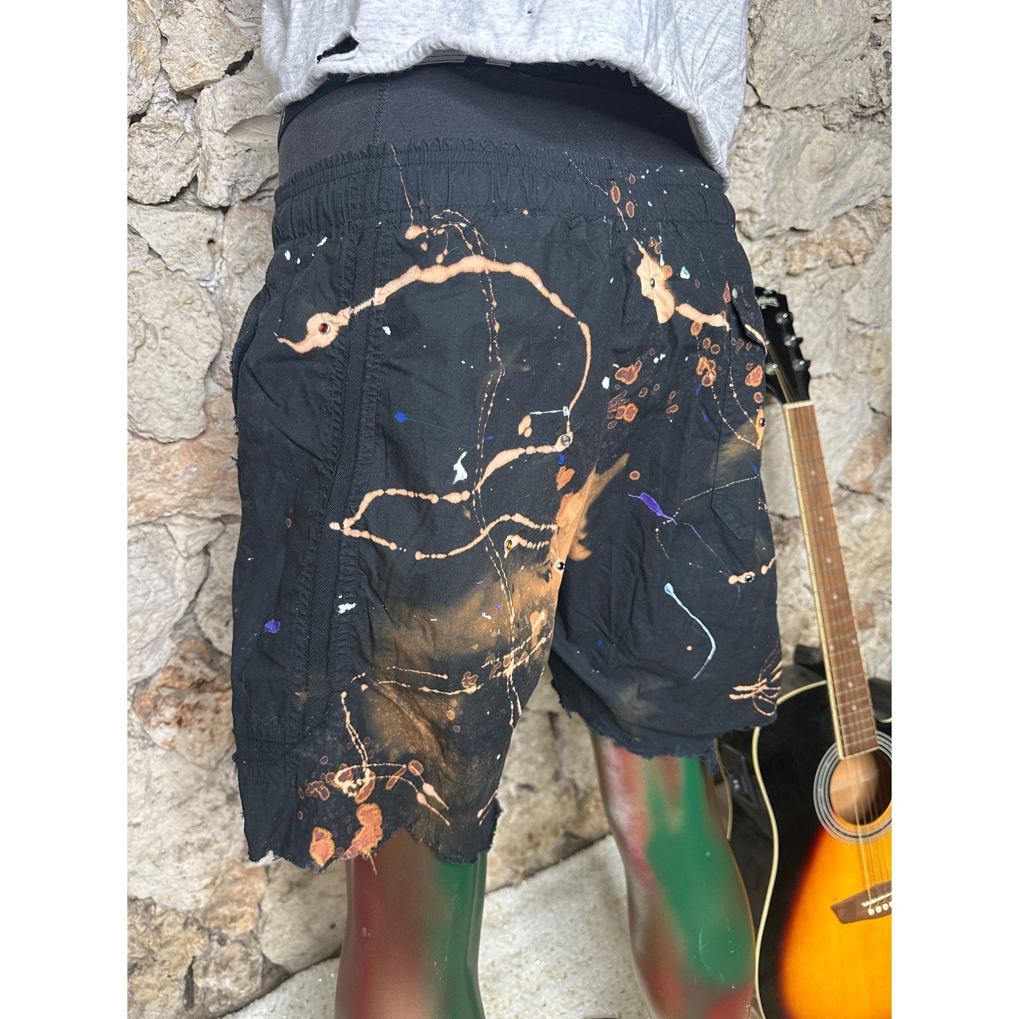 Handmade × John Elliott DRO Lab Custom 1/1 ART x John Elliott Distressed Shorts Size US 34 / EU 50 - 18 Thumbnail