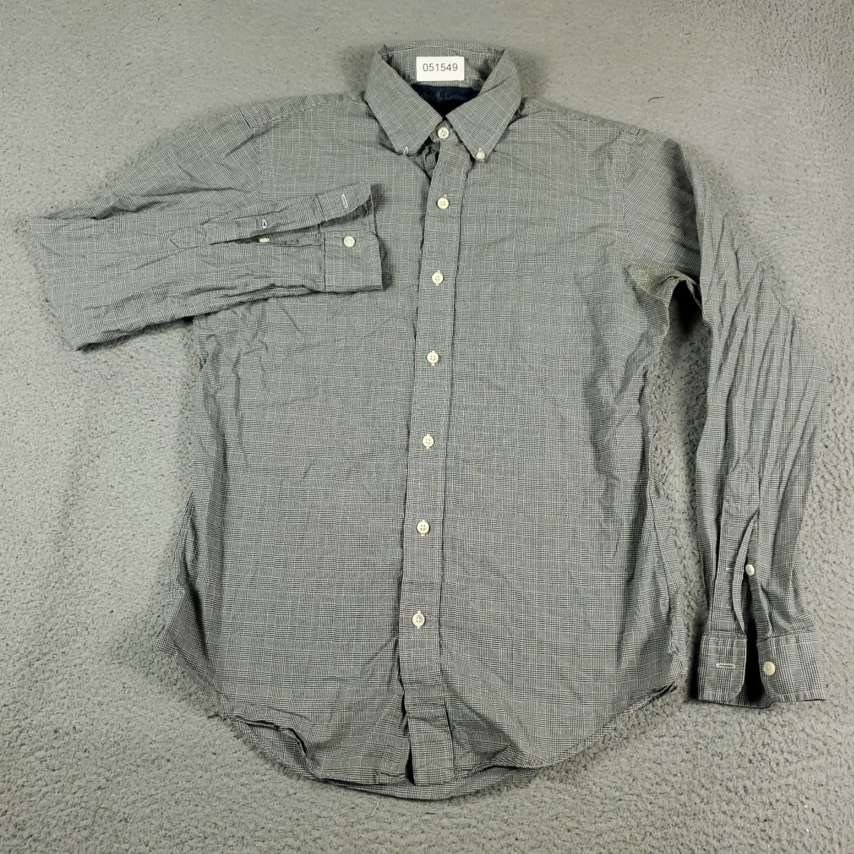 Ralph Lauren Ralph Lauren Shirt Small Gray Plaid Button-Down Long Sleeve Cotton Regular Fit Classic Preppy Mens Size US S / EU 44-46 / 1 - 2 Thumbnail