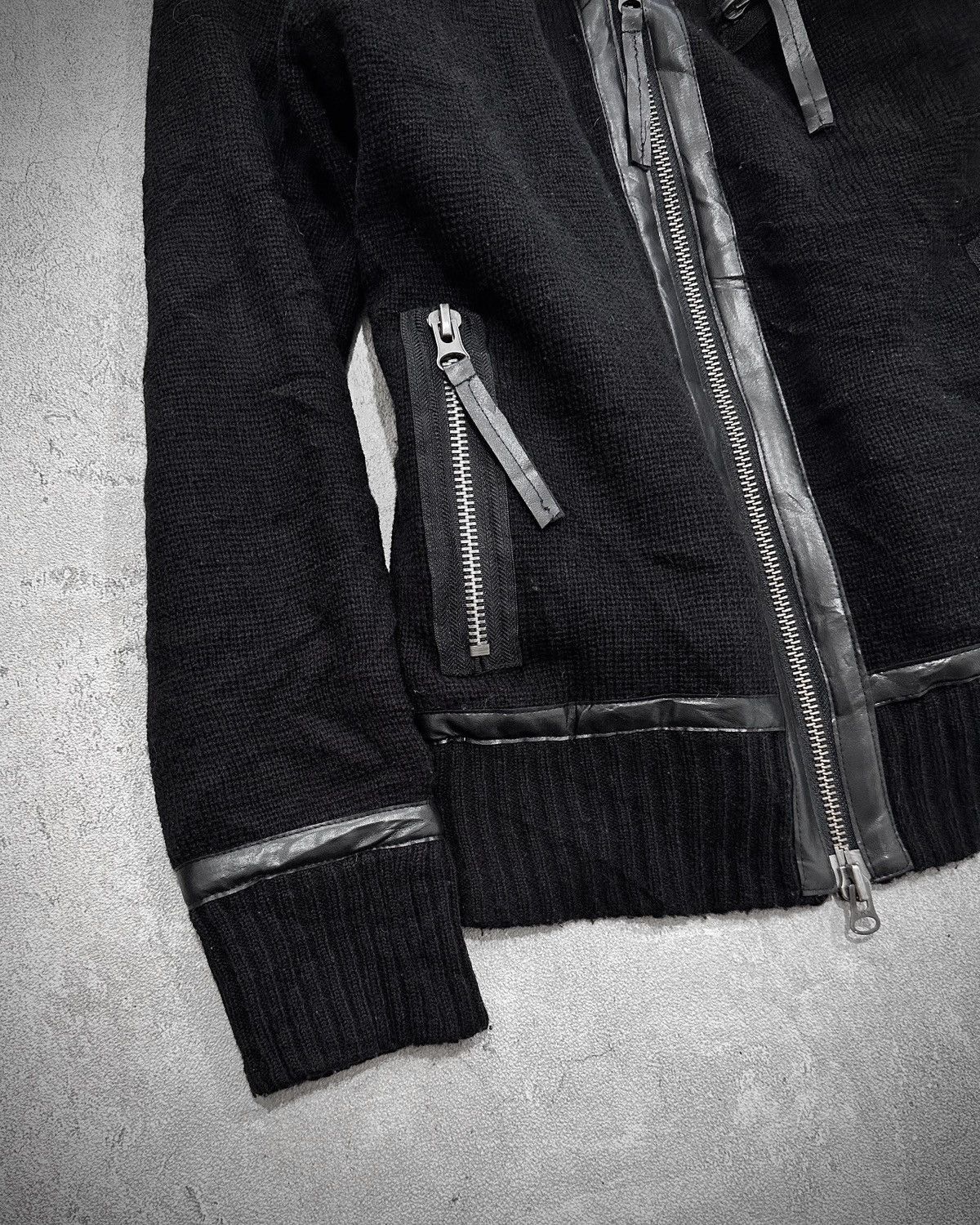 Japanese Brand Vkei Growth Wool Knit Fur Jacket Kmrii Backlash Style Size US M / EU 48-50 / 2 - 4 Thumbnail