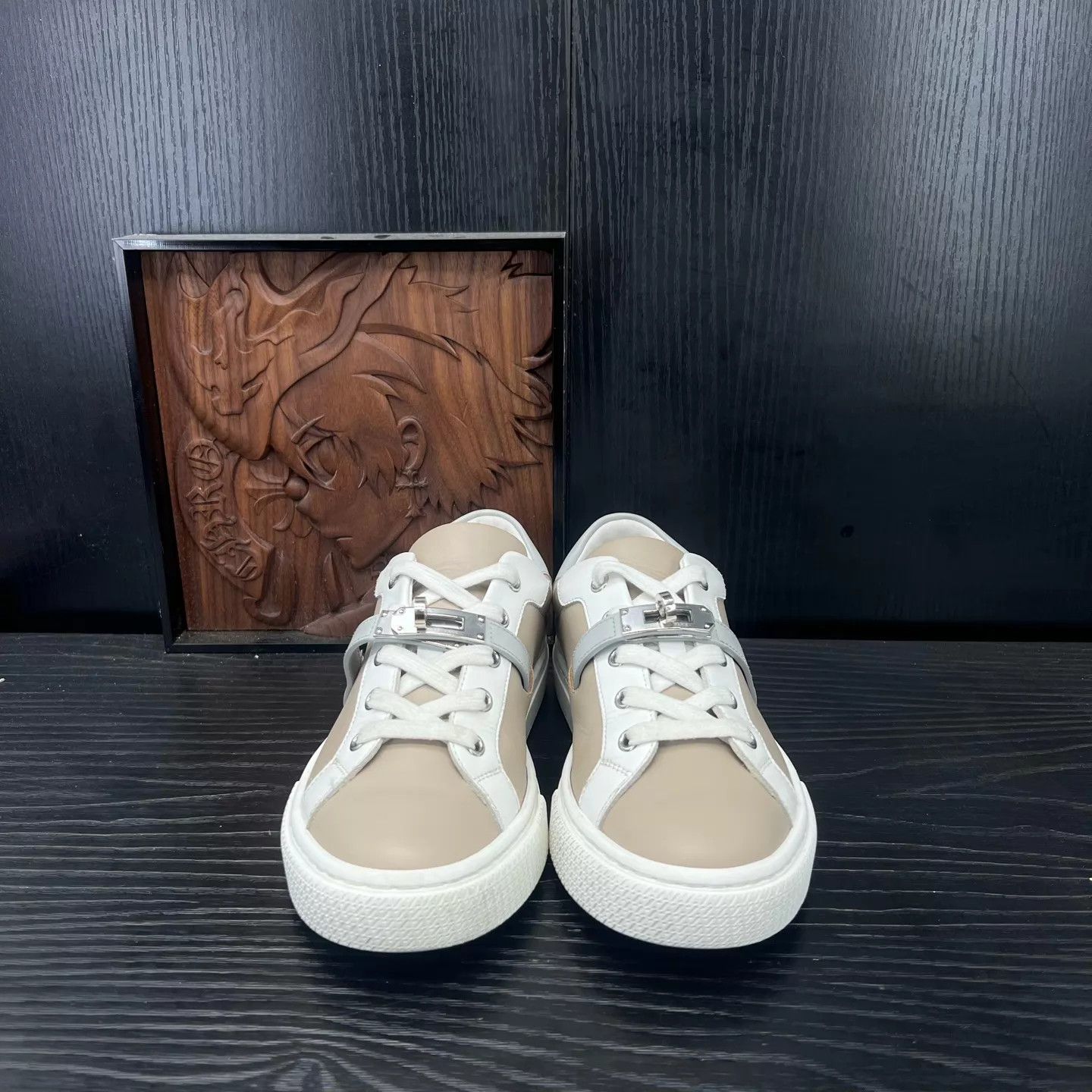 Hermes Hermès Day Leather Gray Sneaker 36 New Size US 5.5 / IT 35.5 - 4 Thumbnail