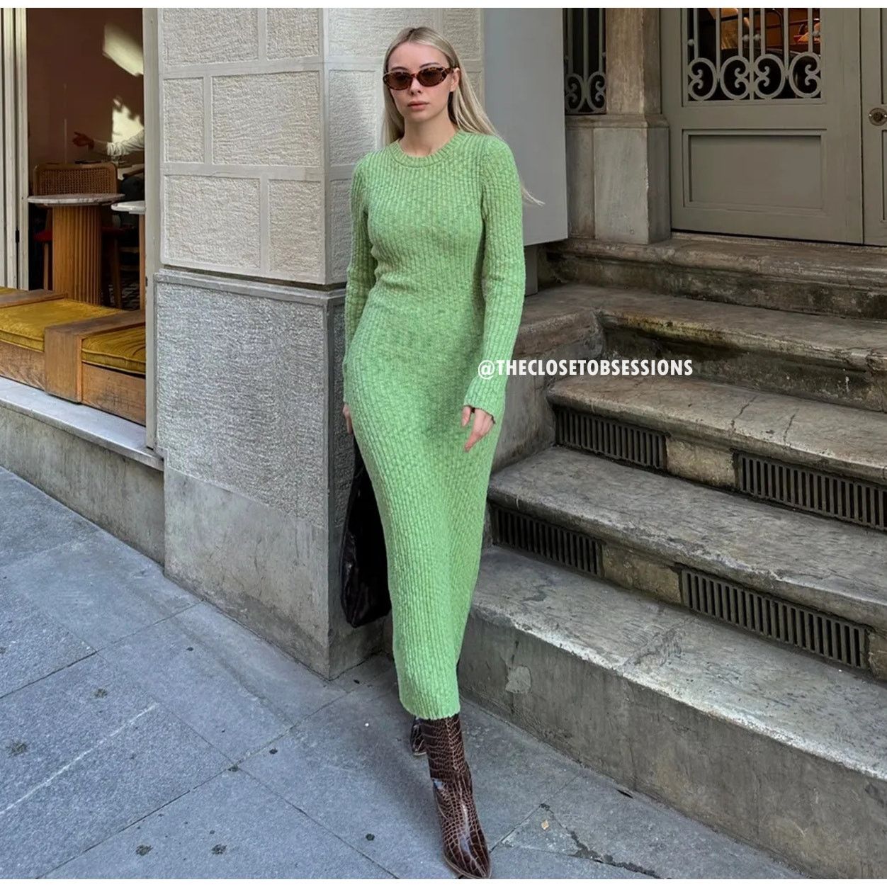 Mango MANGO Ribbed Knit Maxi Dress NWT – Blogger Favorite – Size 8 Size M / US 6-8 / IT 42-44 - 5 Thumbnail