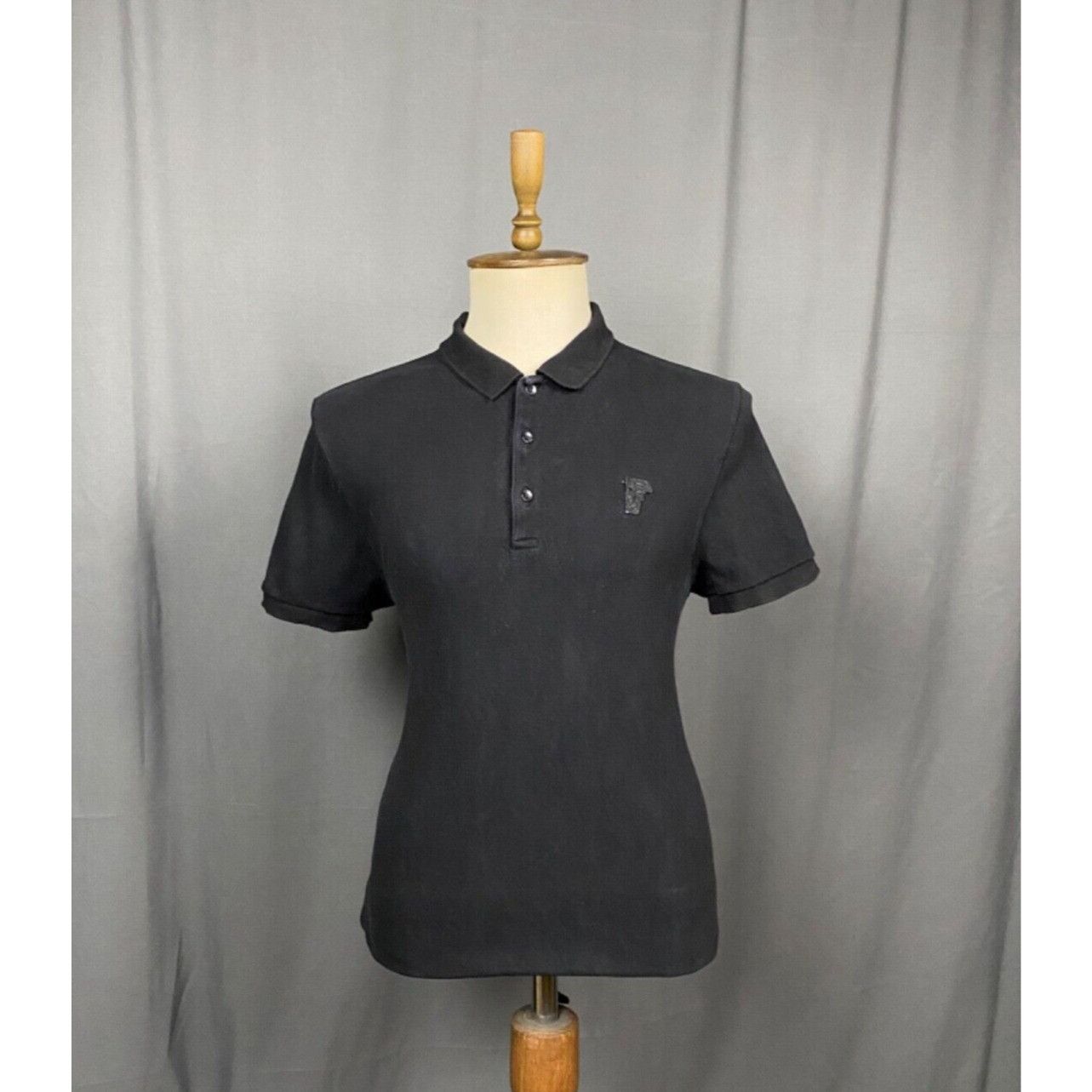 Versace Versace Collection Small Logo Men's Black Polo T-Shirt Size Size US S / EU 44-46 / 1 - 1 Thumbnail